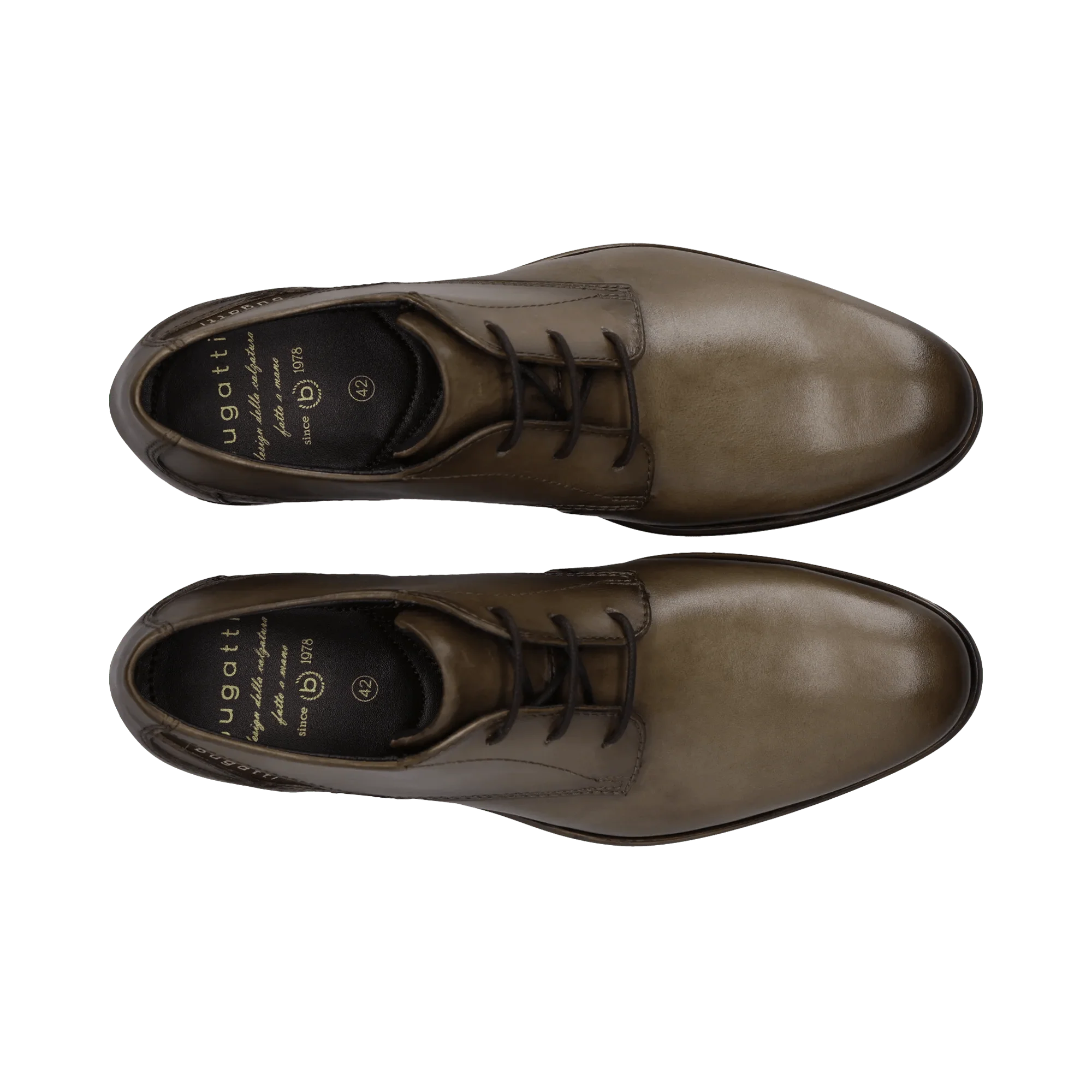 Leder Business Schnürer beige - Image 6