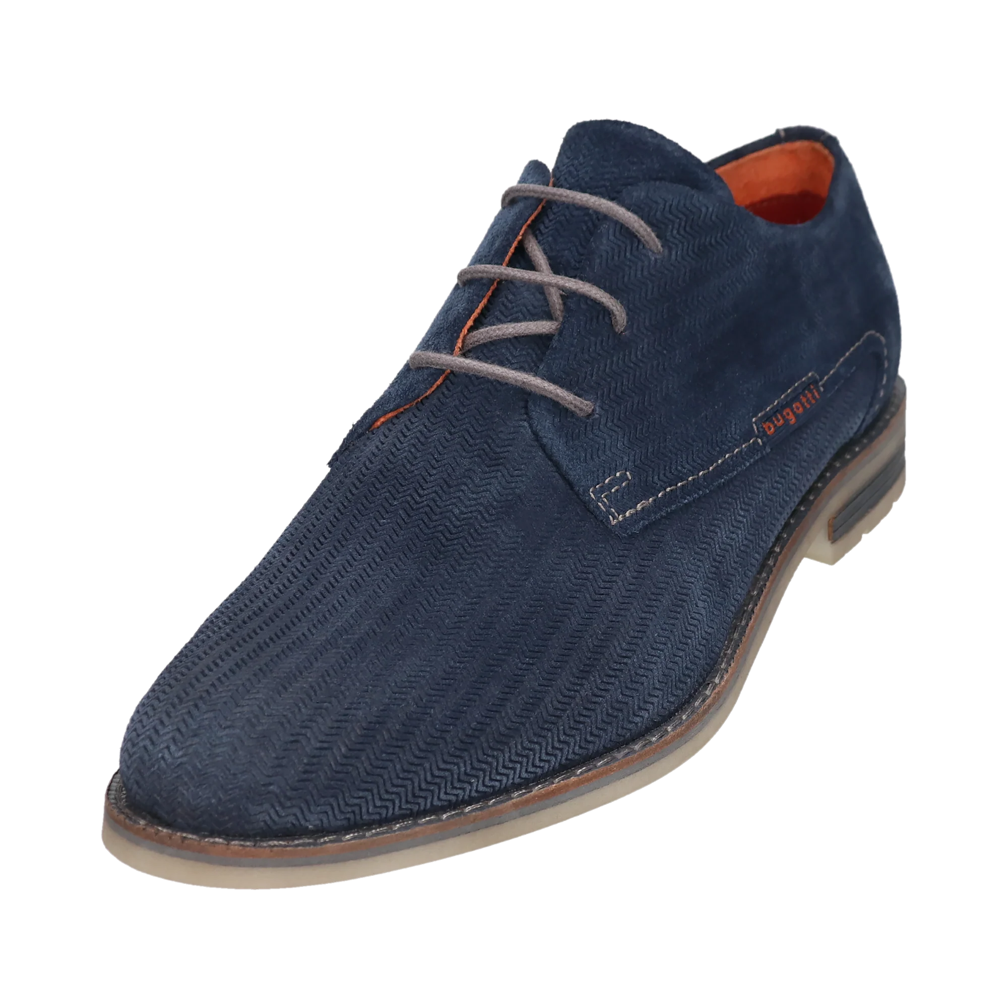 Leder Business Schnürer blau - Image 2