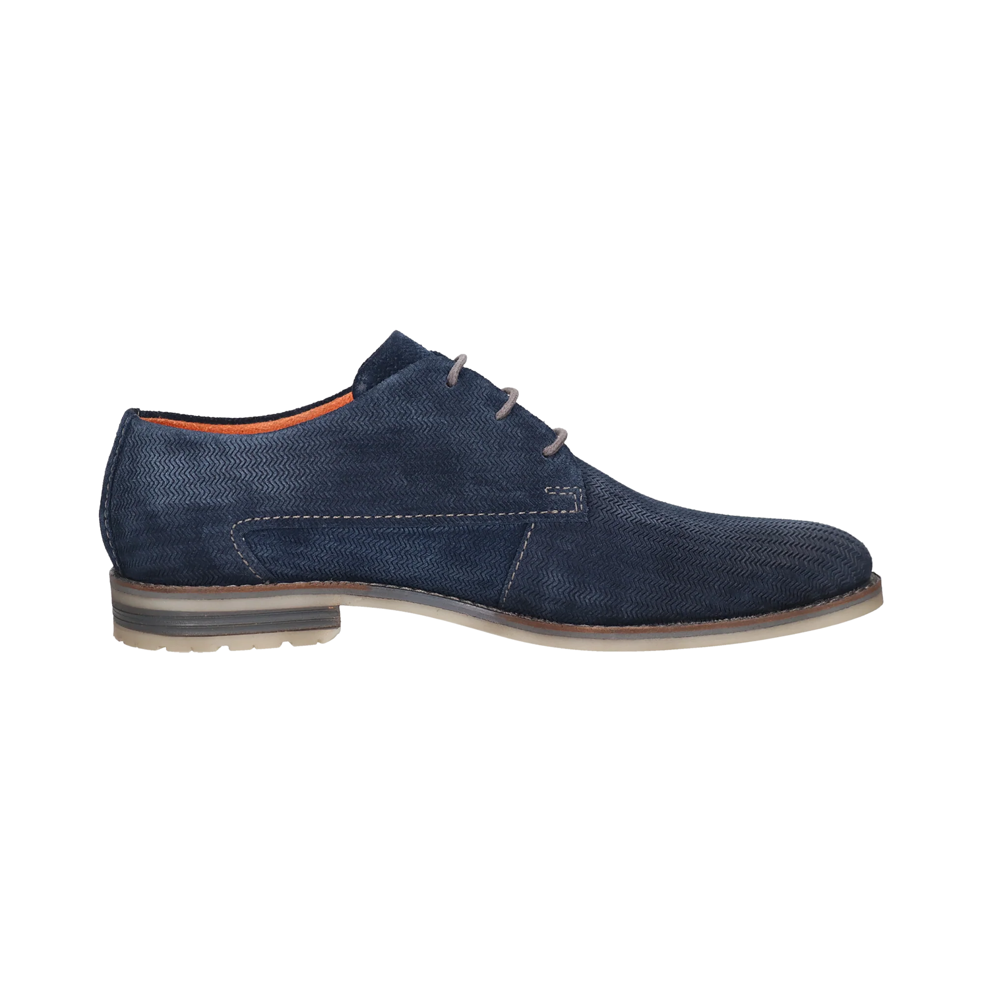 Leder Business Schnürer blau - Image 4