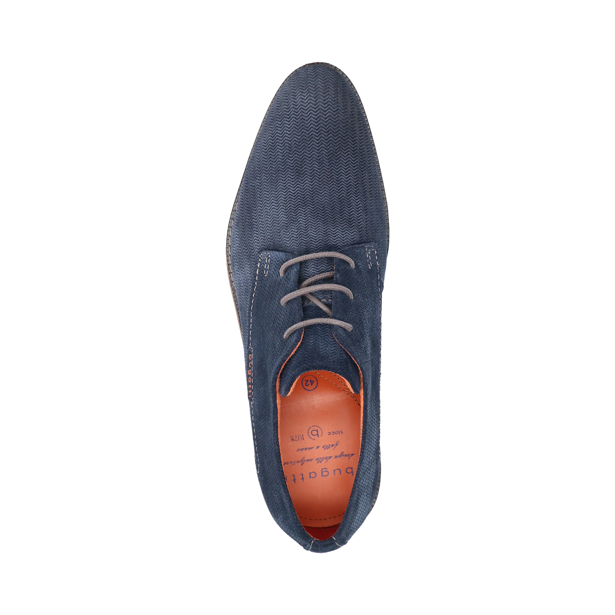 Leder Business Schnürer blau - Image 6