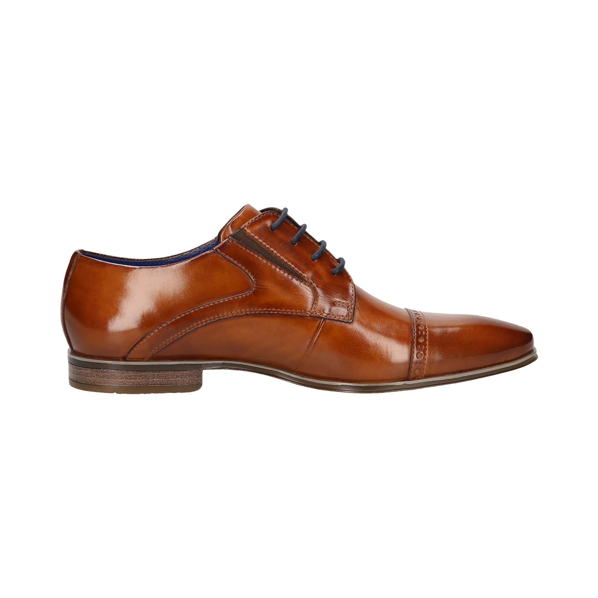 Leder Business Schnürer cognac - Image 4