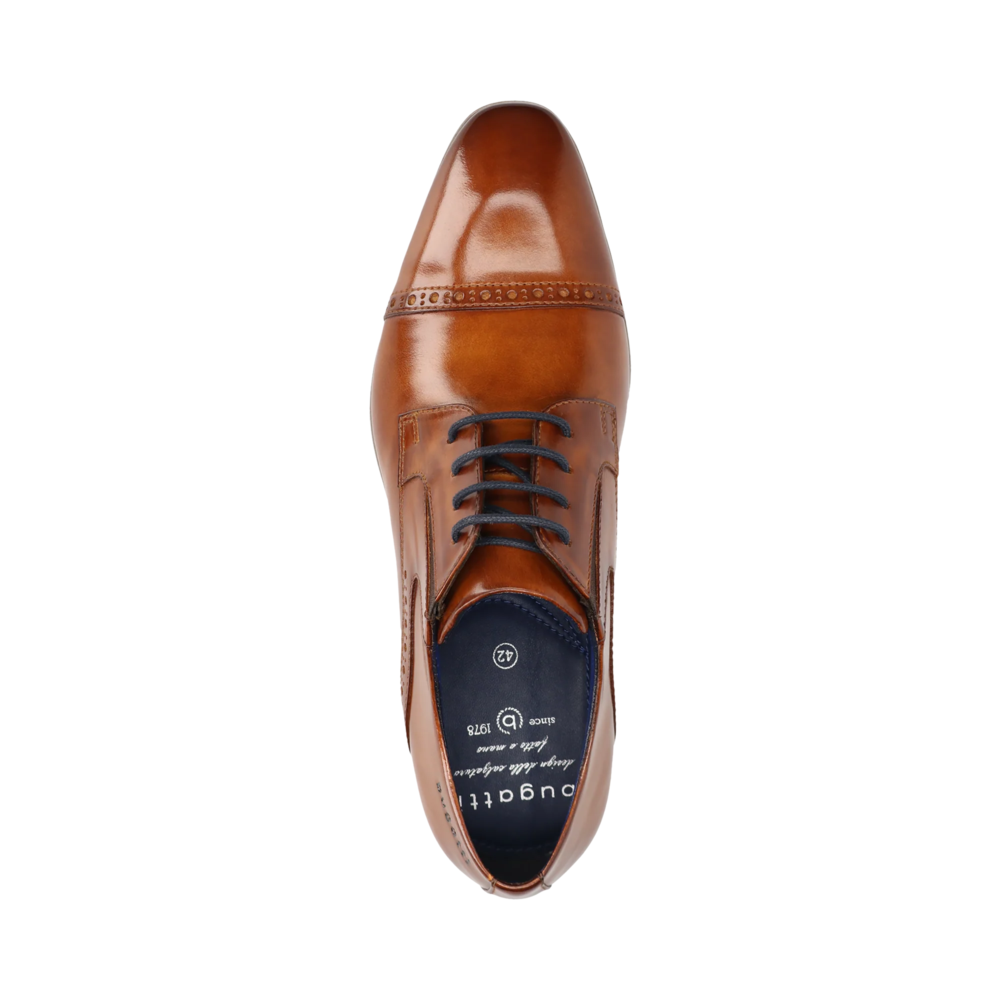 Leder Business Schnürer cognac - Image 6