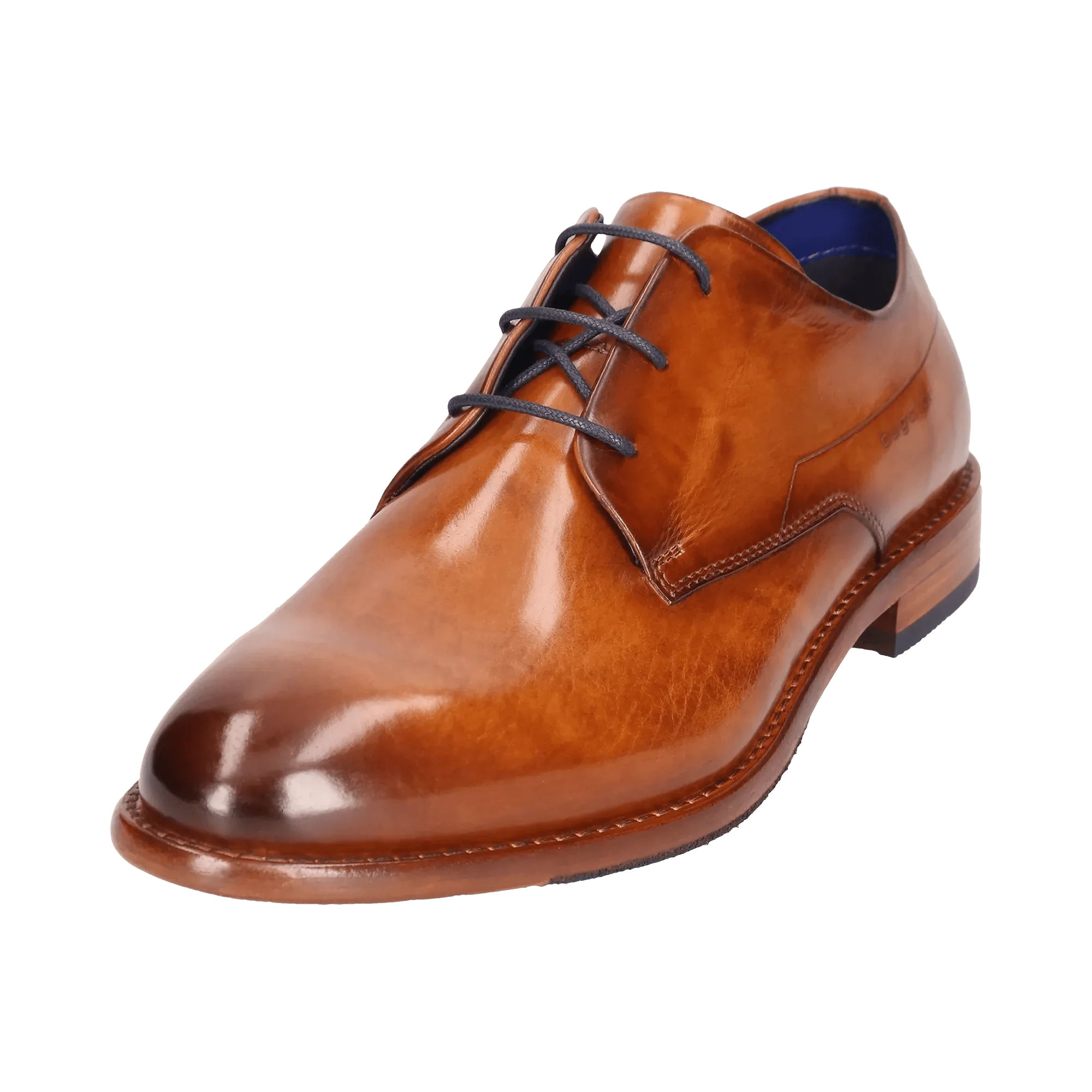 Leder Business Schnürer cognac - Image 2