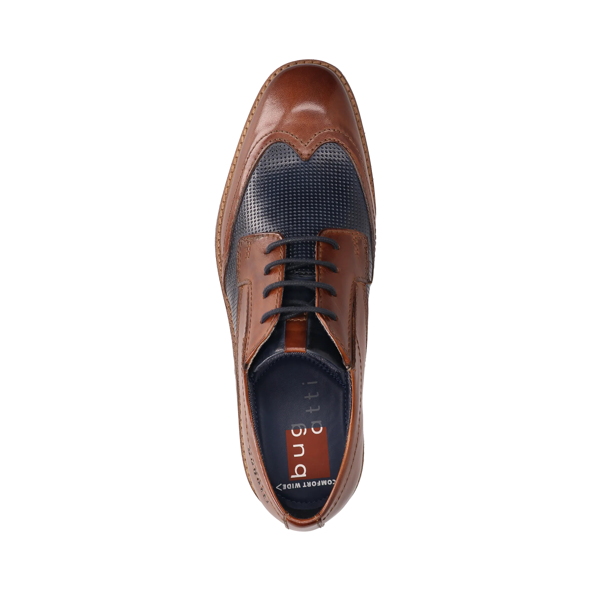 Leder Business Schnürer cognac - Image 6