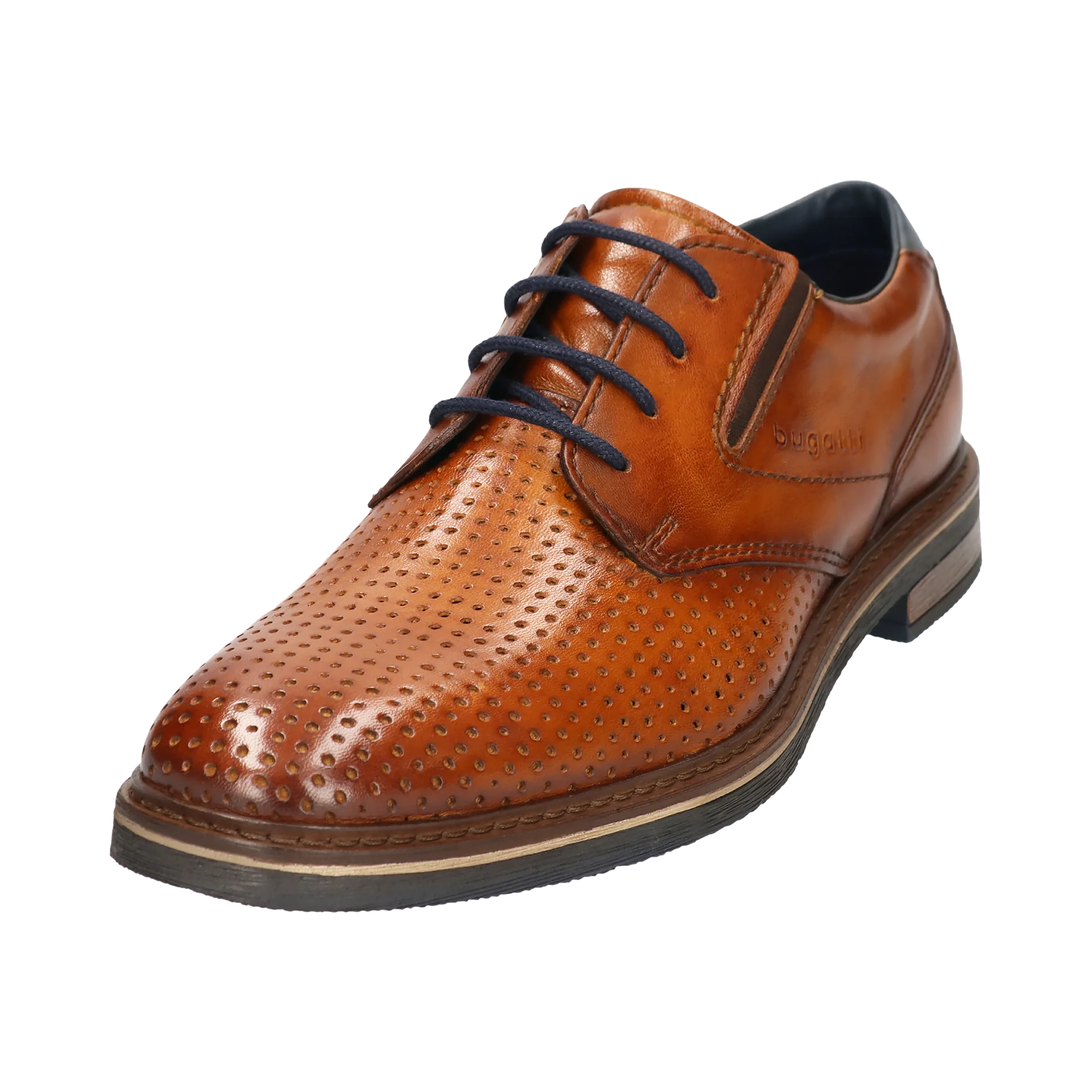 Leder Business Schnürer cognac - Image 2