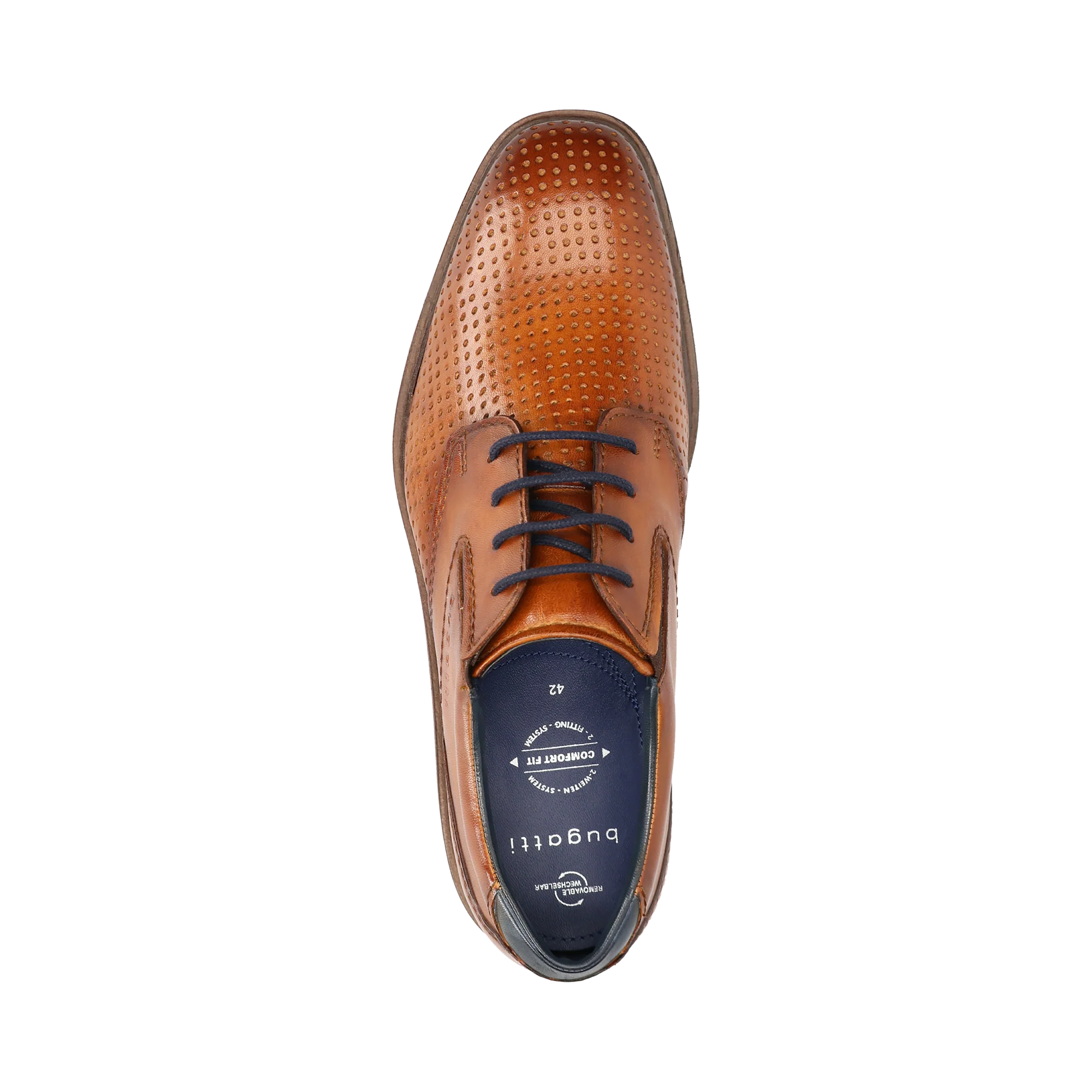 Leder Business Schnürer cognac - Image 6