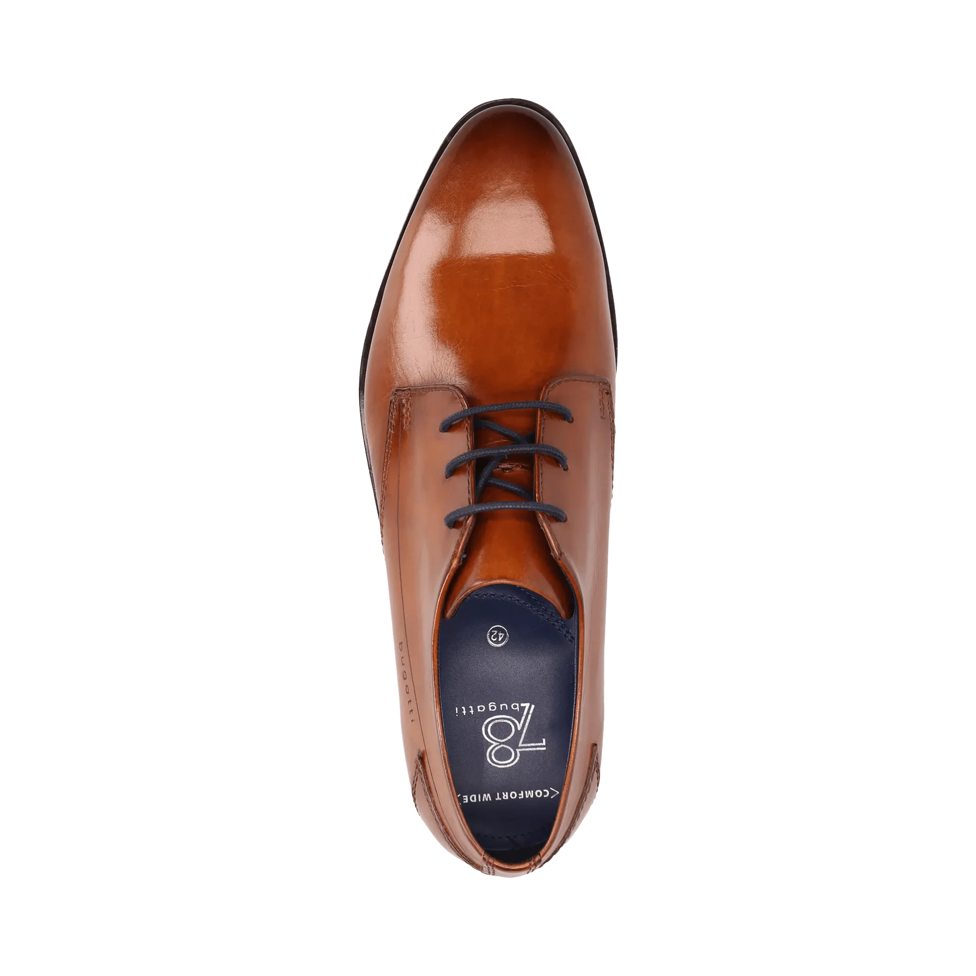 Leder Business Schnürer cognac - Image 6