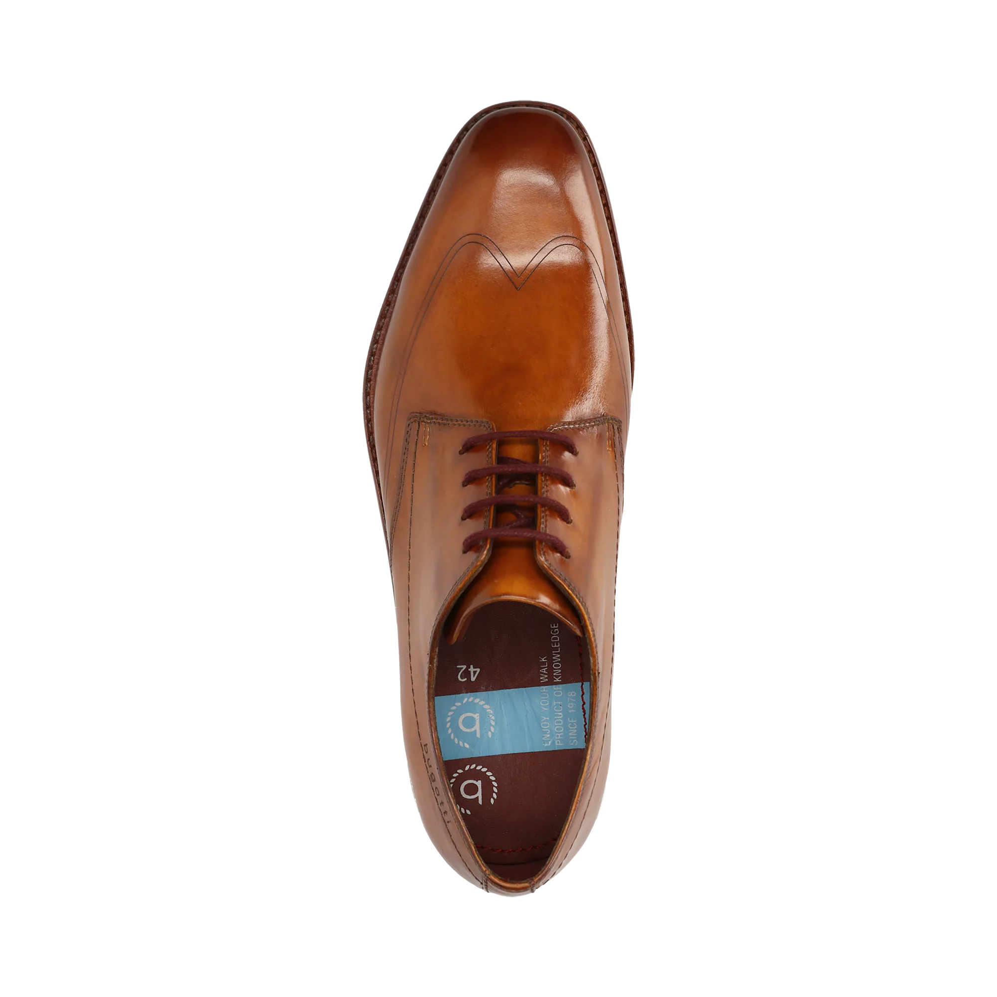 Leder Business Schnürer cognac - Image 6