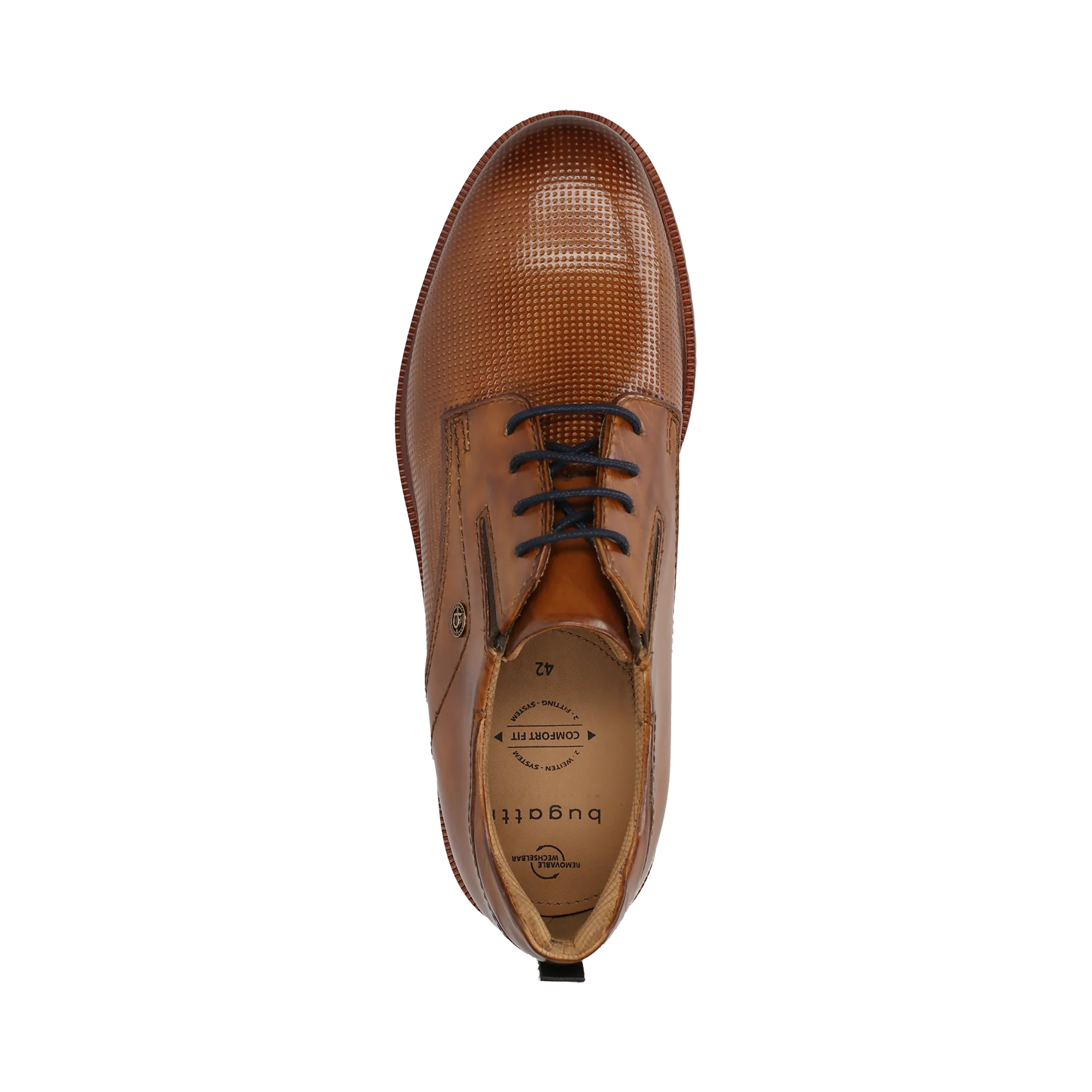 Leder Business Schnürer cognac - Image 6