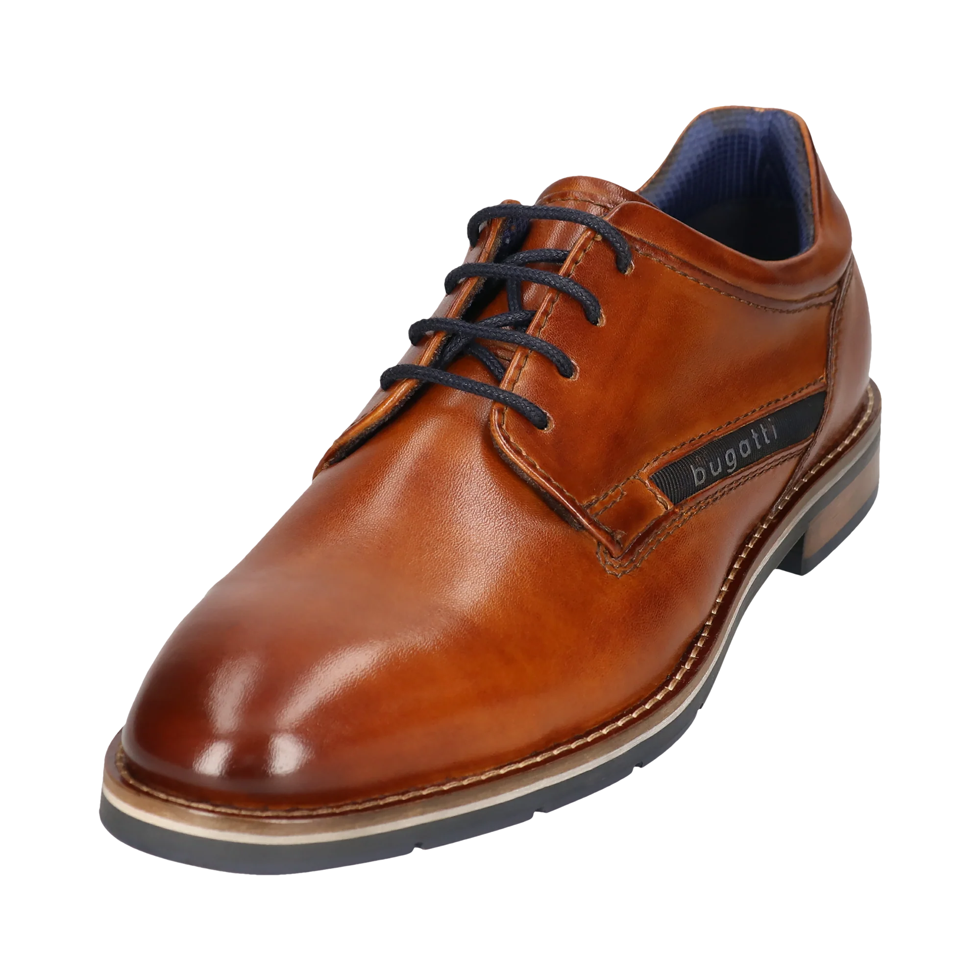 Leder Business Schnürer cognac - Image 2