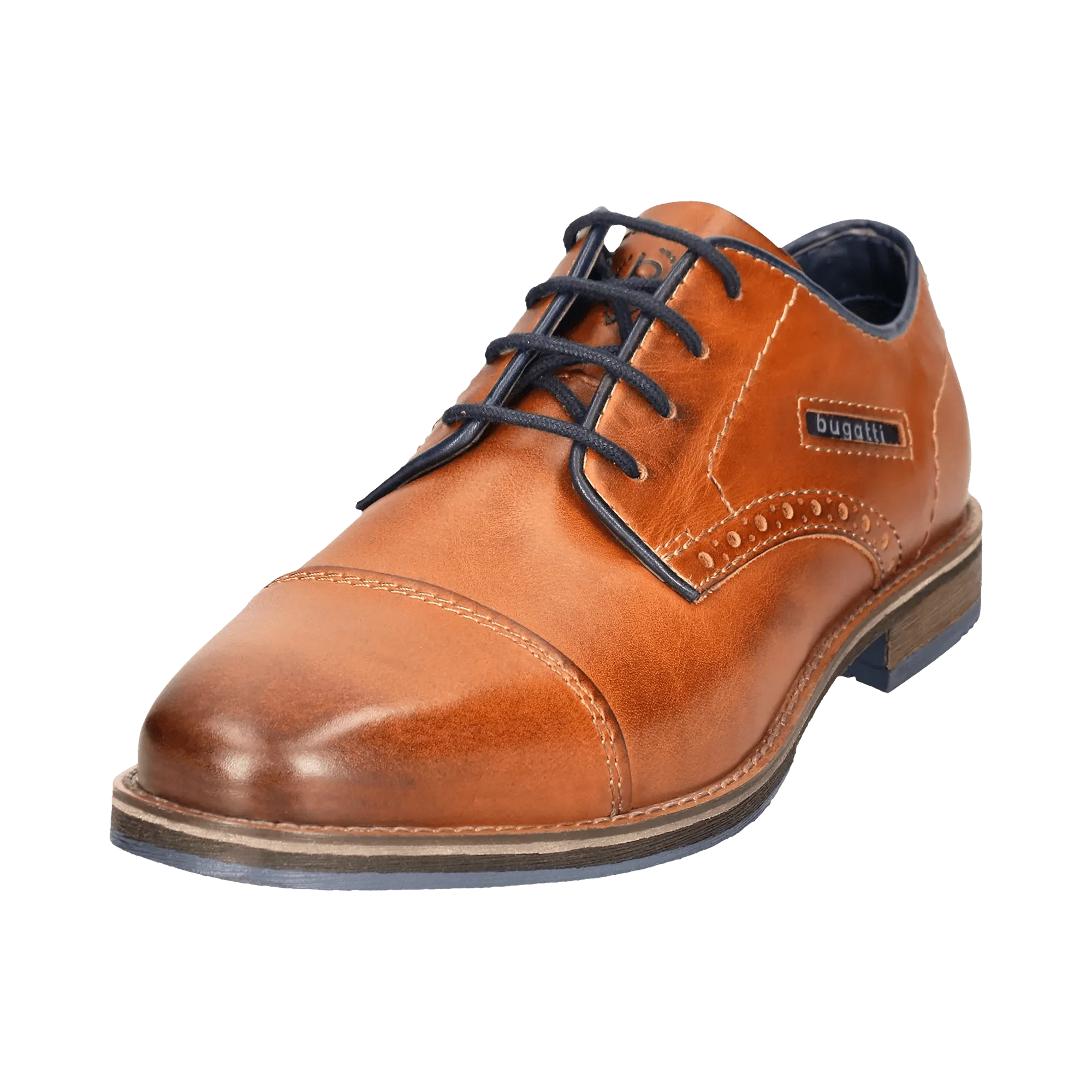 Leder Business Schnürer cognac - Image 2