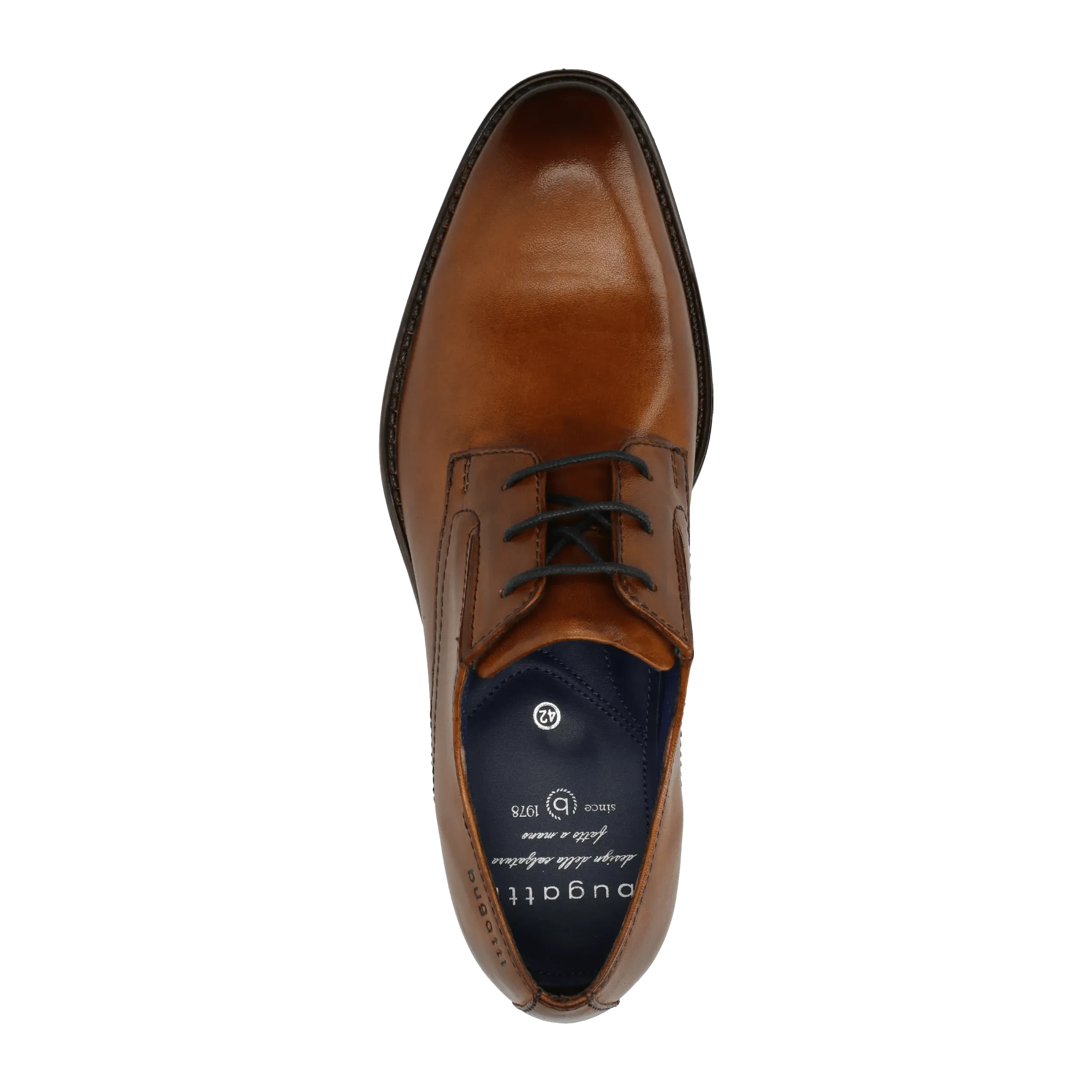 Leder Business Schnürer cognac - Image 6