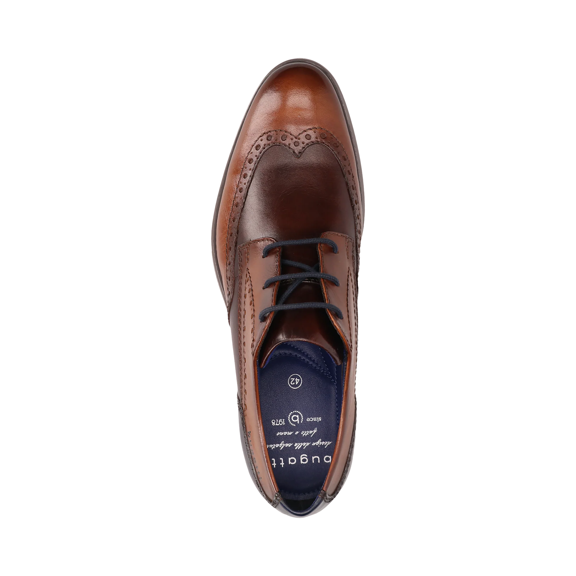 Leder Business Schnürer cognac - Image 6