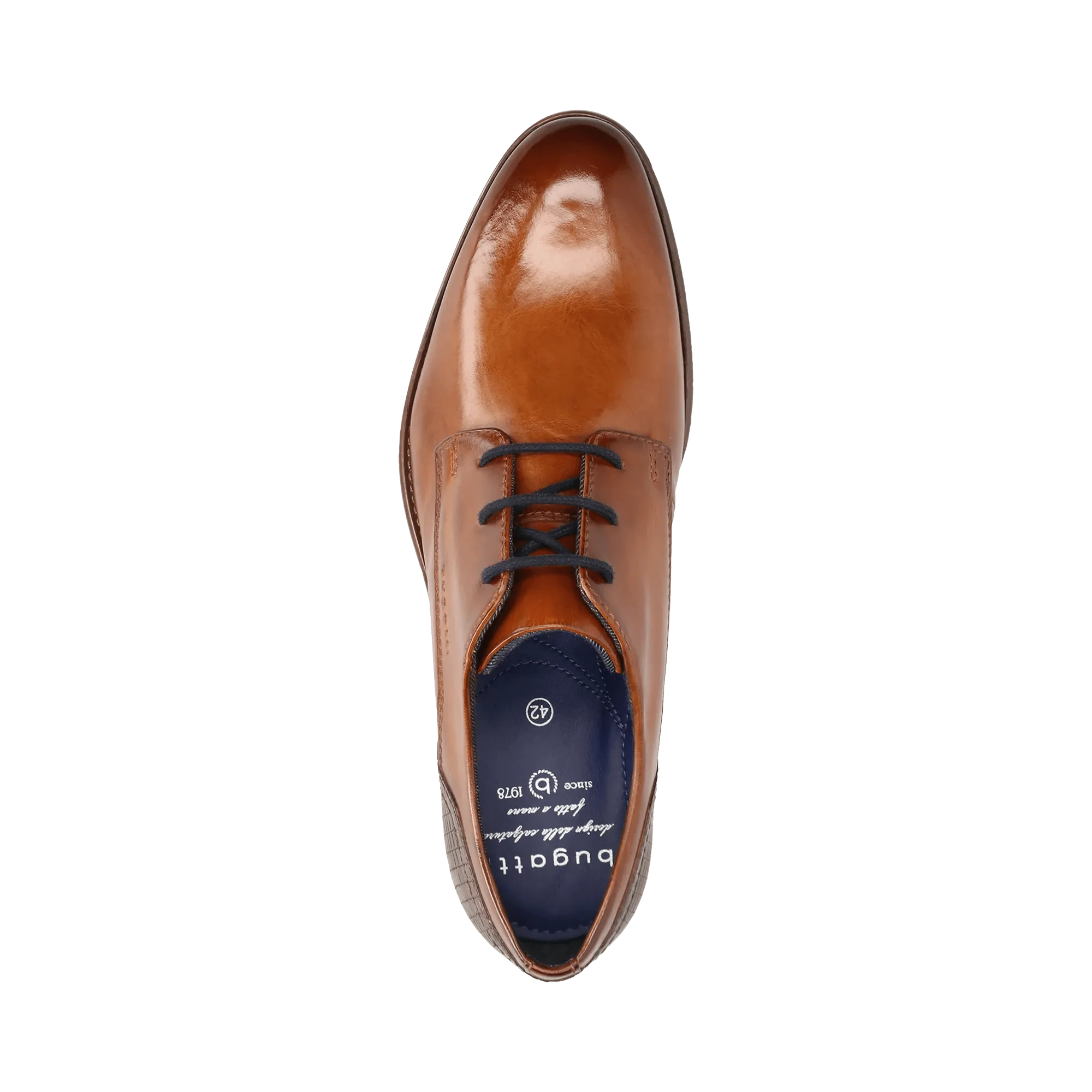 Leder Business Schnürer cognac - Image 6