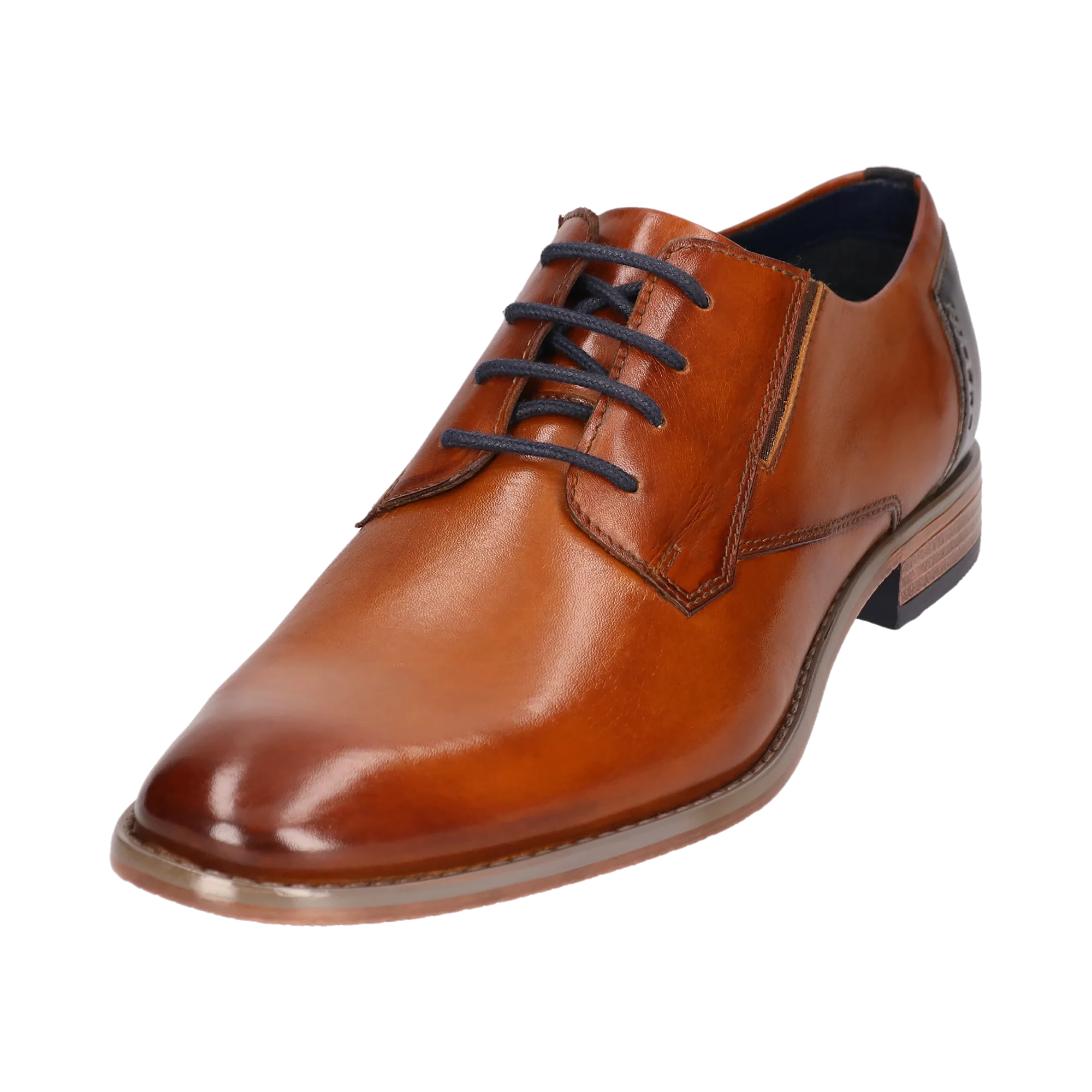 Leder Business Schnürer cognac - Image 2