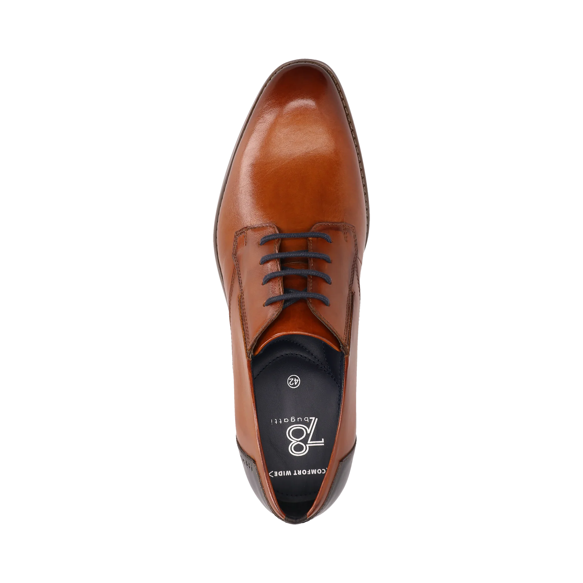 Leder Business Schnürer cognac - Image 6