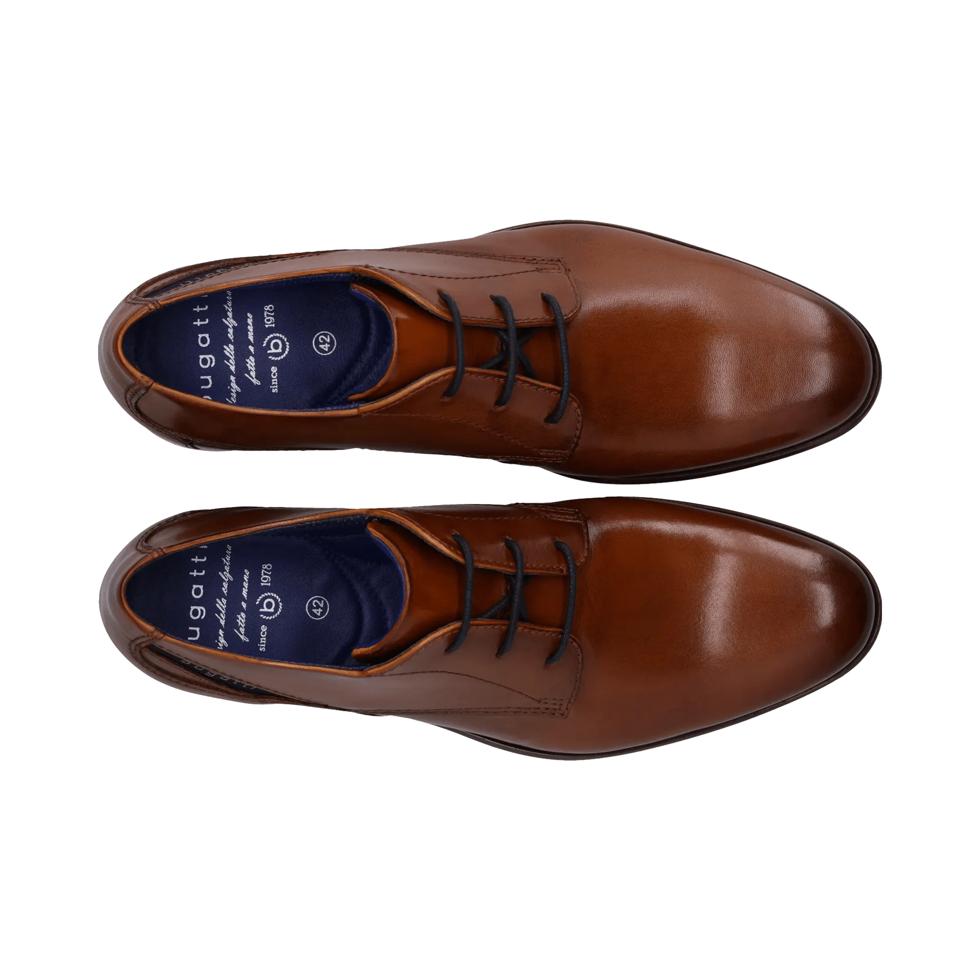Leder Business Schnürer cognac - Image 6