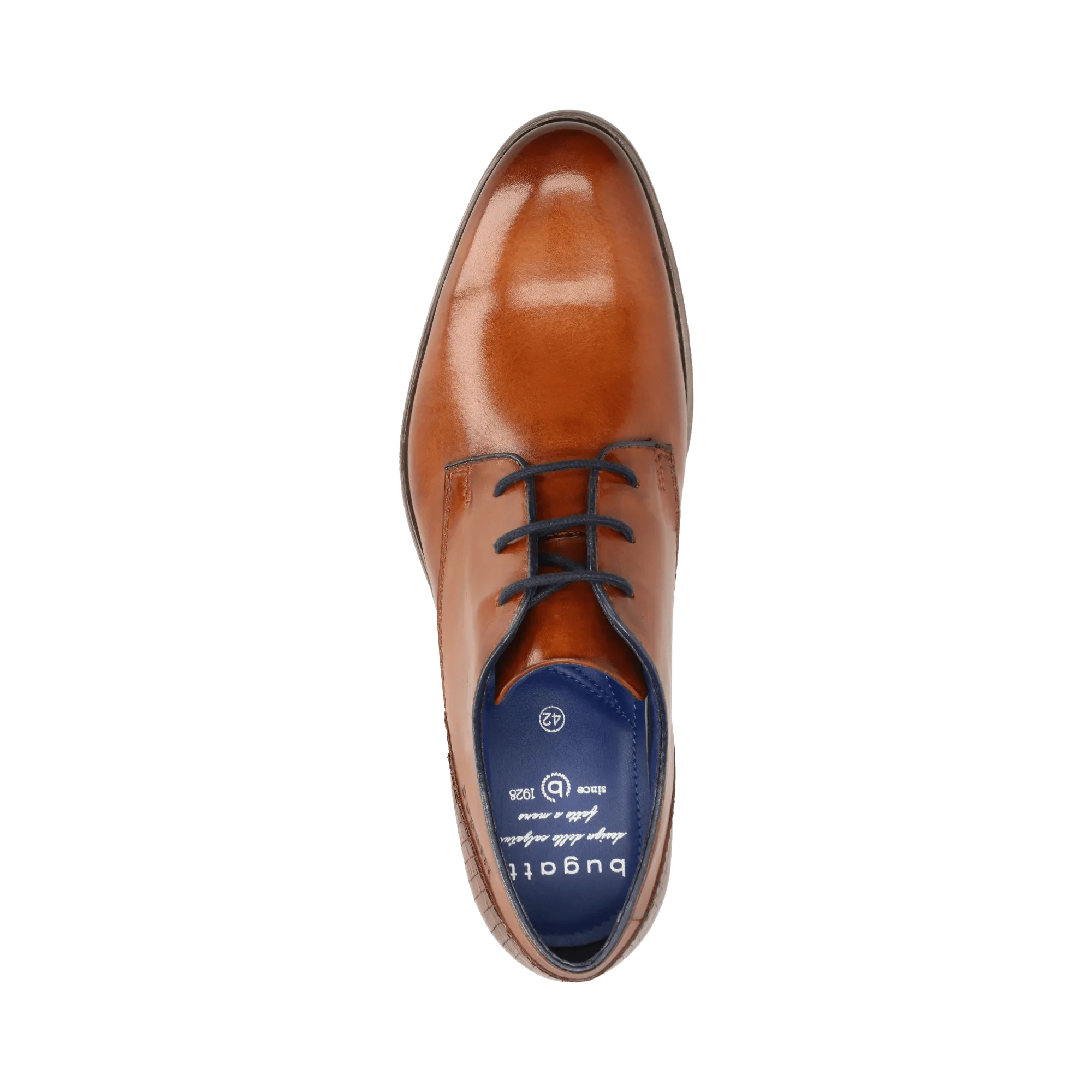 Leder Business Schnürer cognac - Image 6