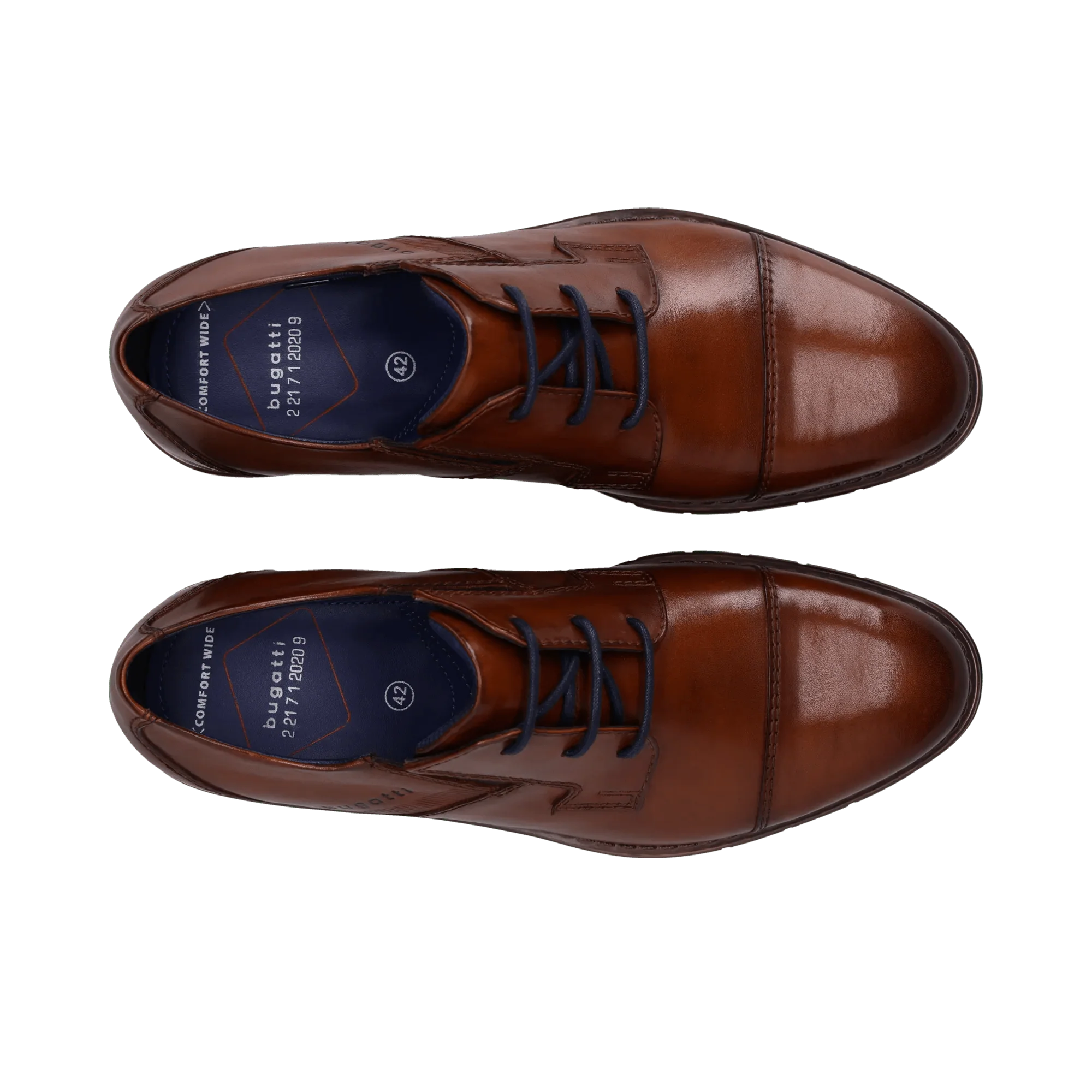 Leder Business Schnürer cognac - Image 6