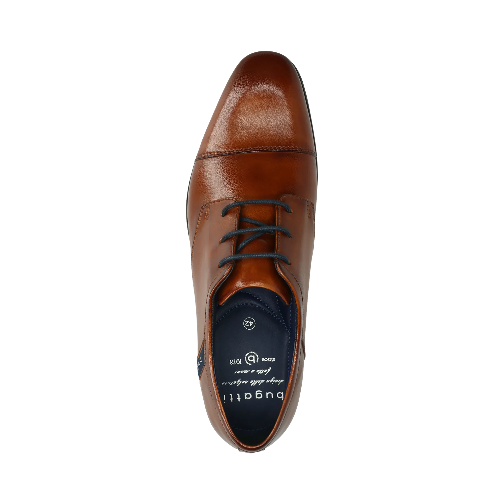Leder Business Schnürer cognac - Image 6