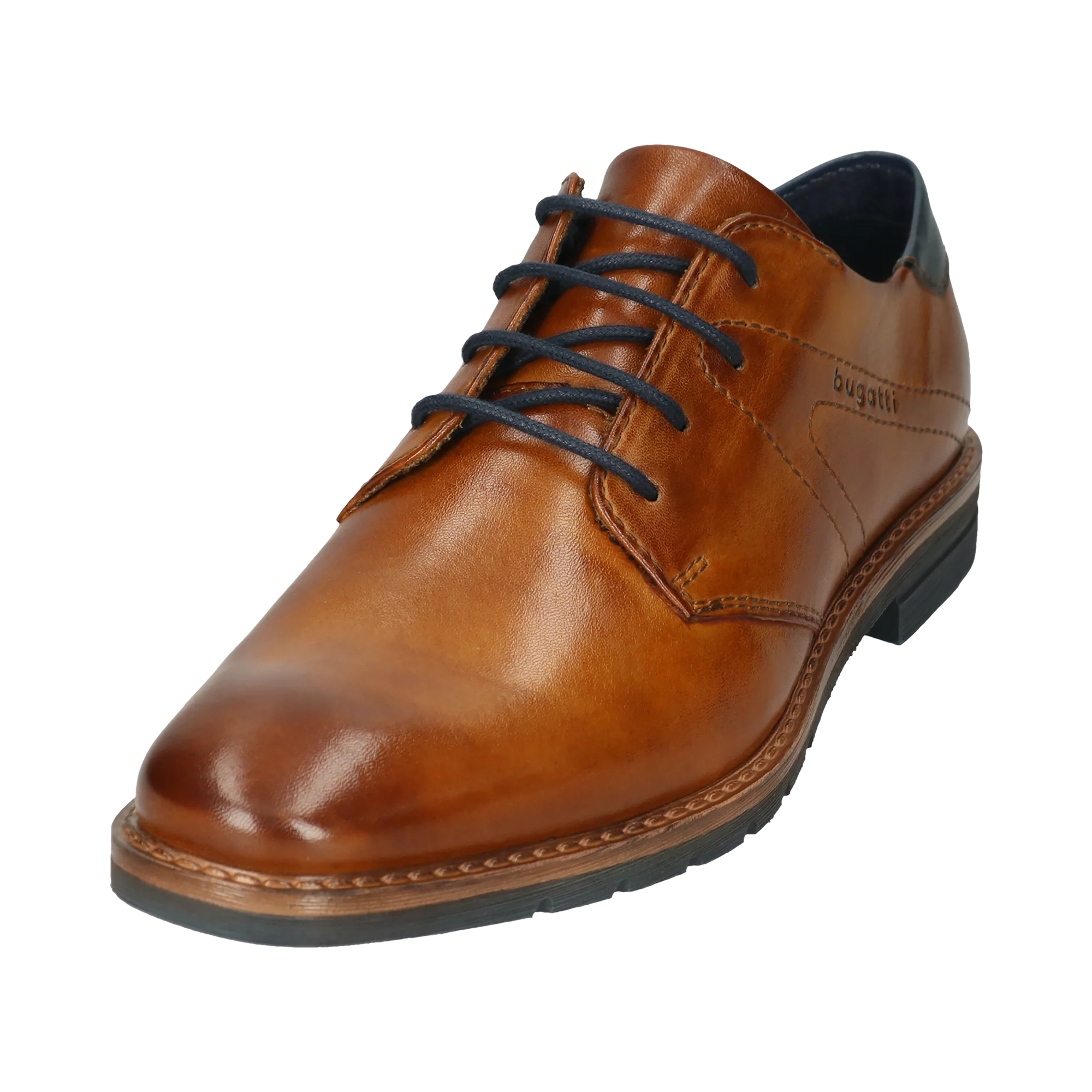 Leder Business Schnürer cognac - Image 2