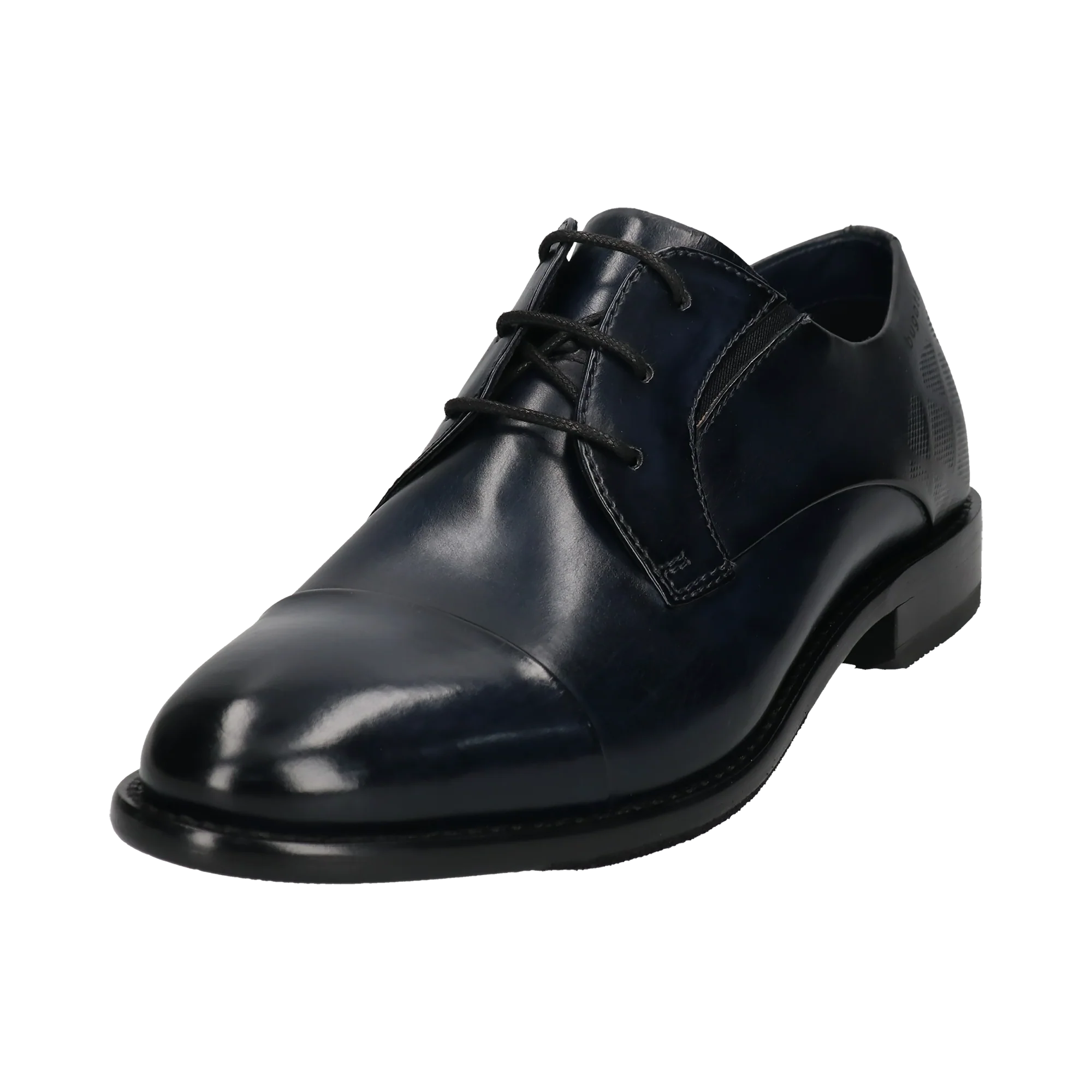 Leder Business Schnürer dunkelblau - Image 2
