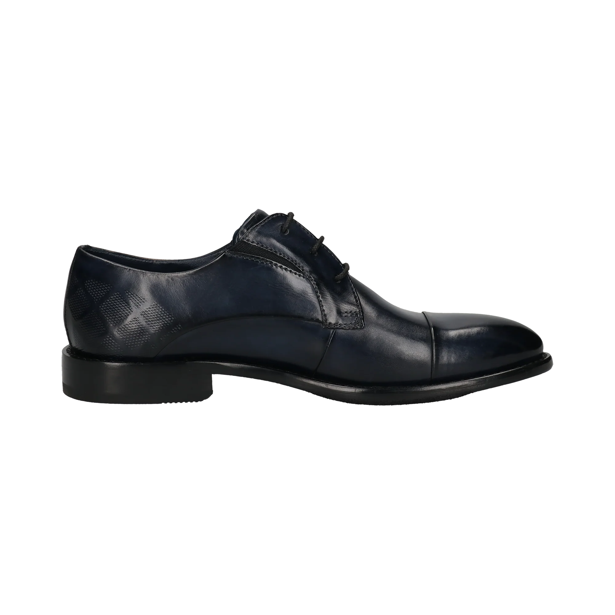 Leder Business Schnürer dunkelblau - Image 4