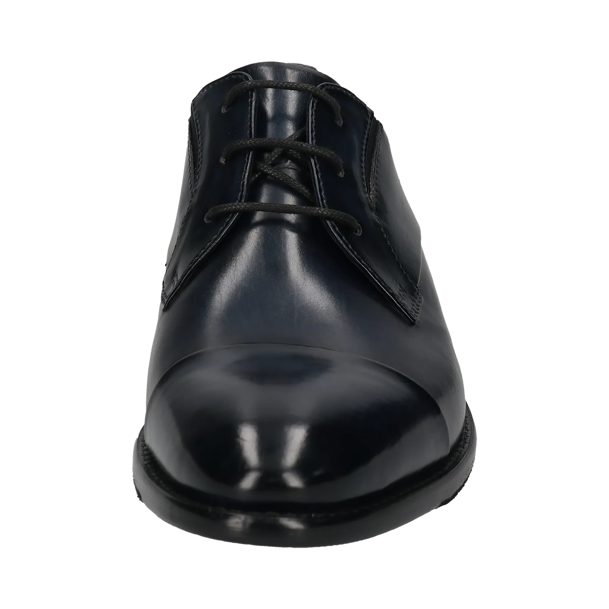 Leder Business Schnürer dunkelblau - Image 5
