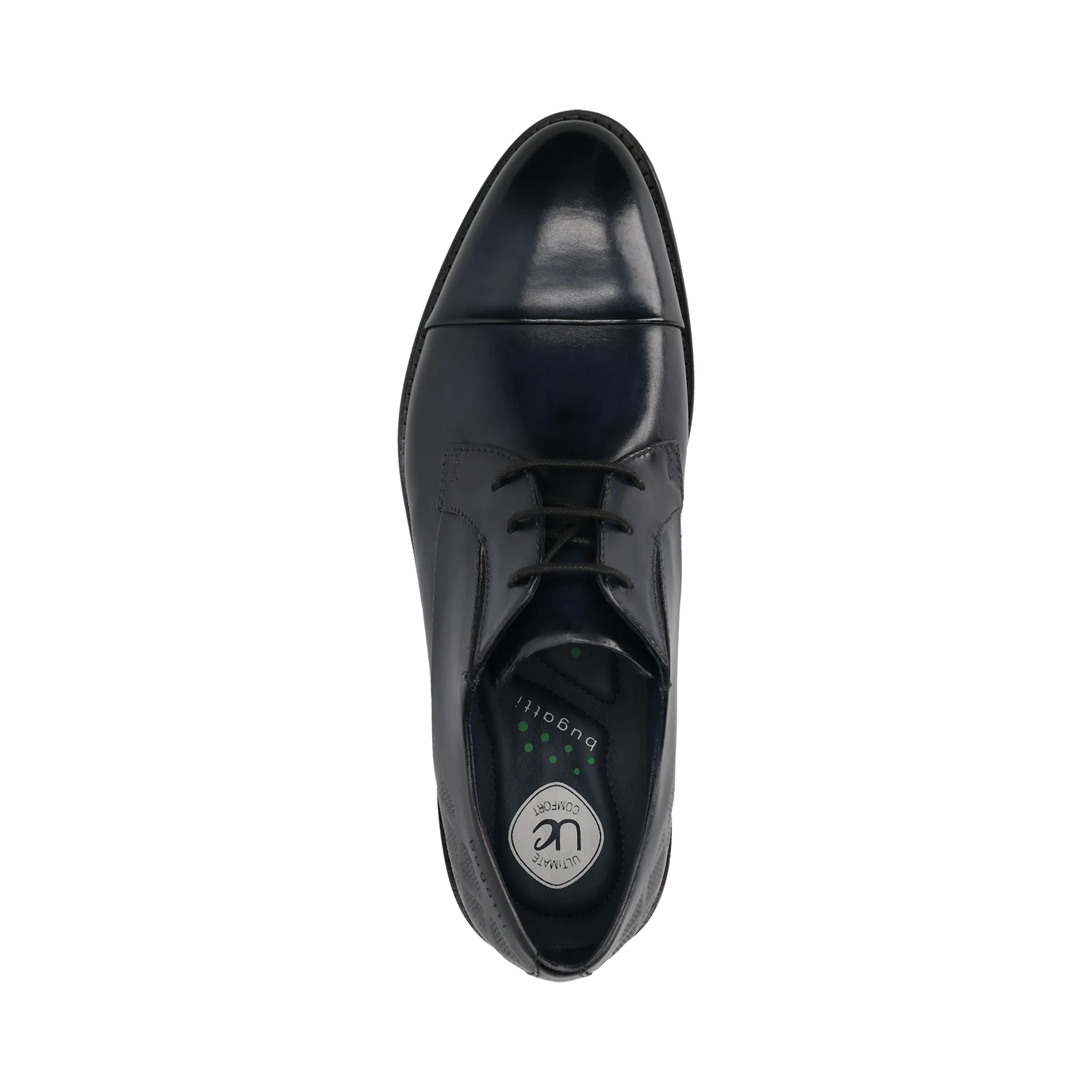 Leder Business Schnürer dunkelblau - Image 6
