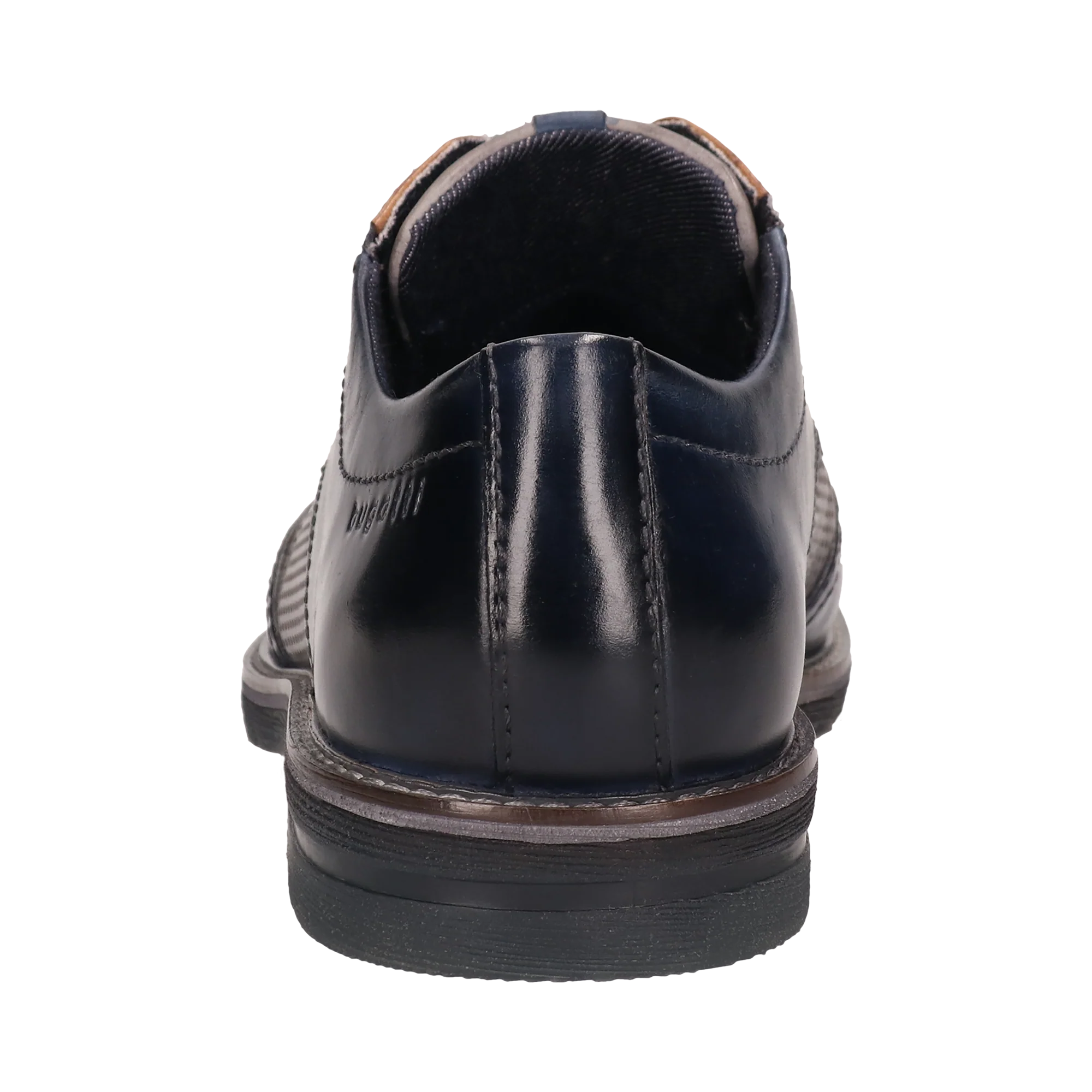 Leder Business Schnürer dunkelblau - Image 3