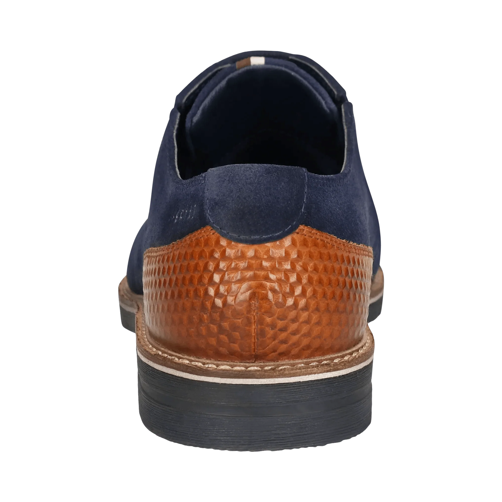 Leder Business Schnürer dunkelblau - Image 3