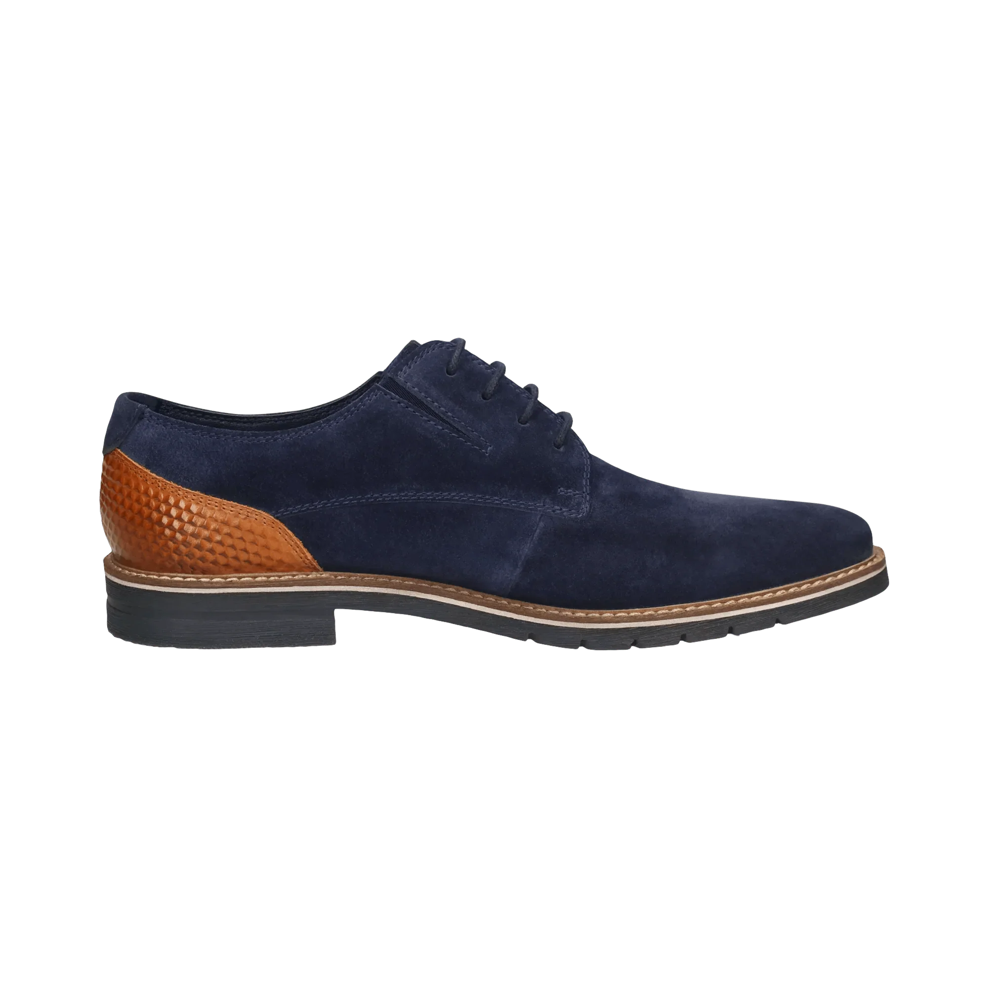 Leder Business Schnürer dunkelblau - Image 4