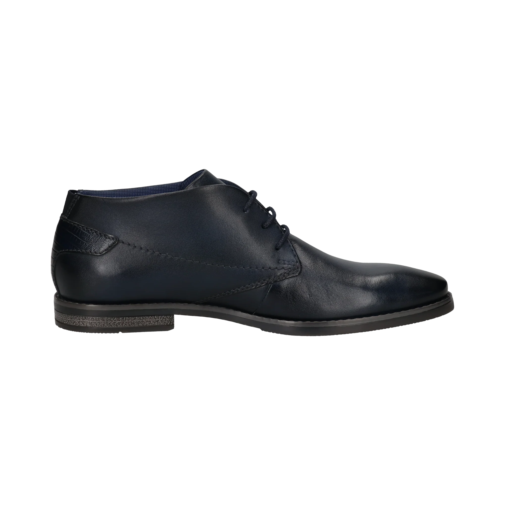 Leder Business Schnürer dunkelblau - Image 4