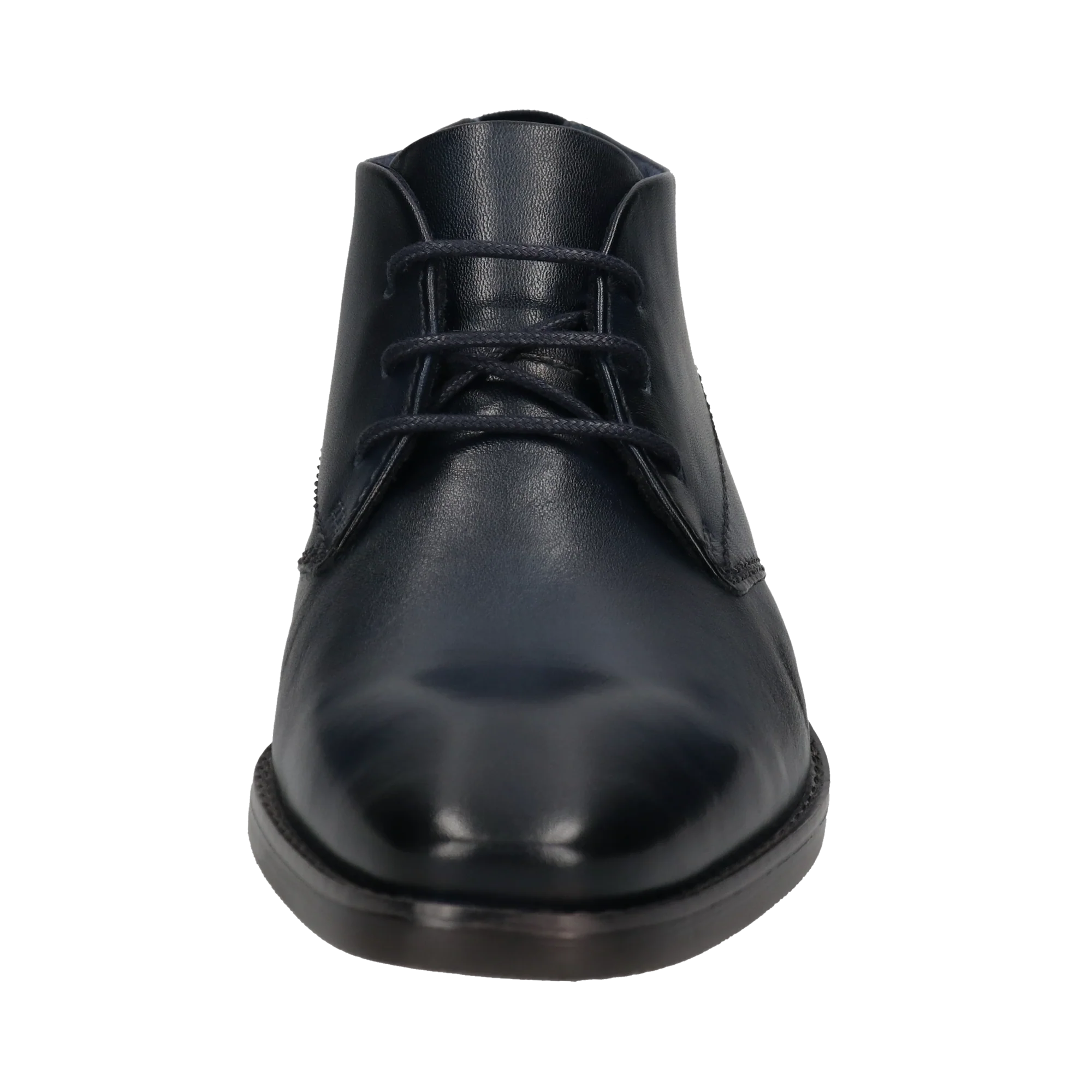 Leder Business Schnürer dunkelblau - Image 5