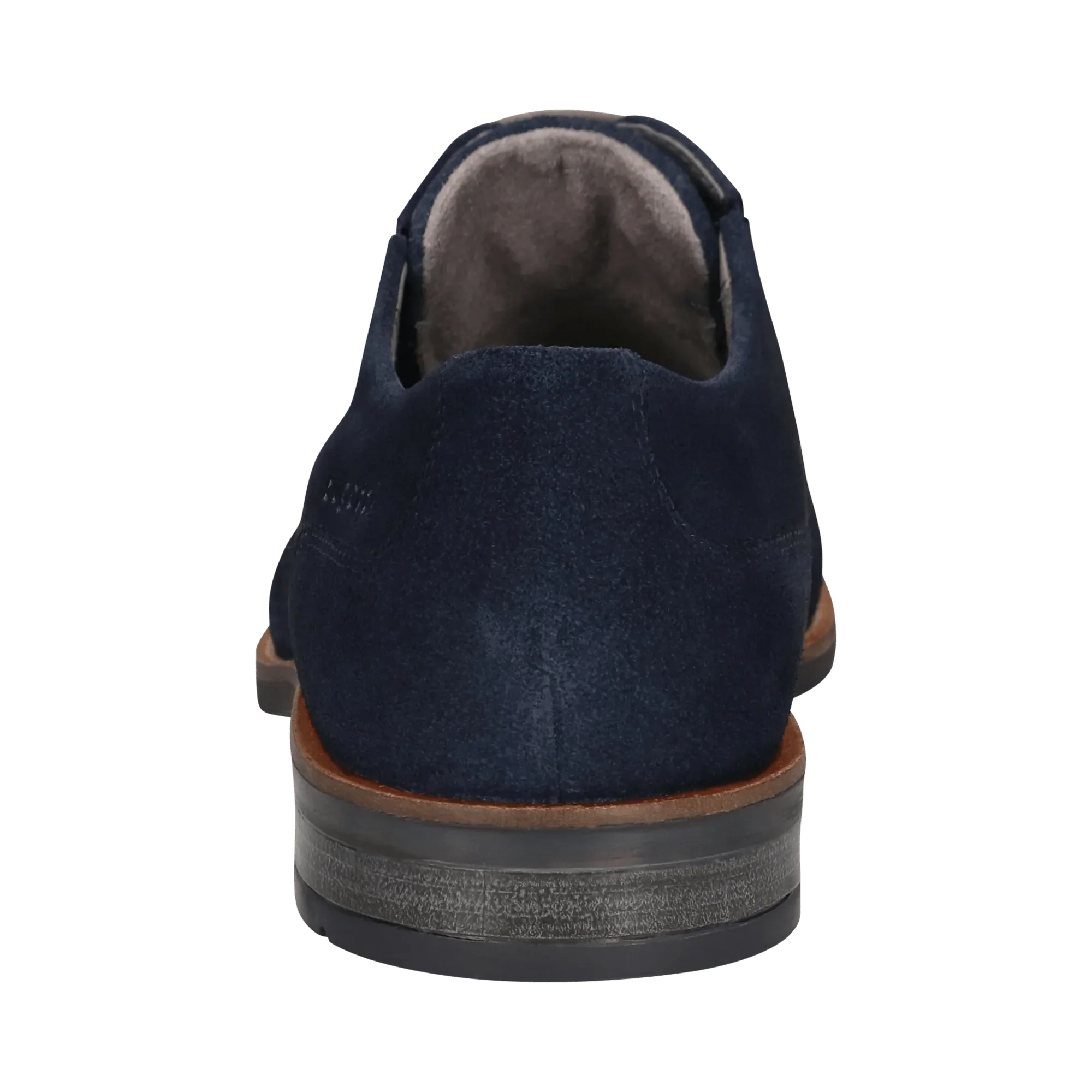 Leder Business Schnürer dunkelblau - Image 3