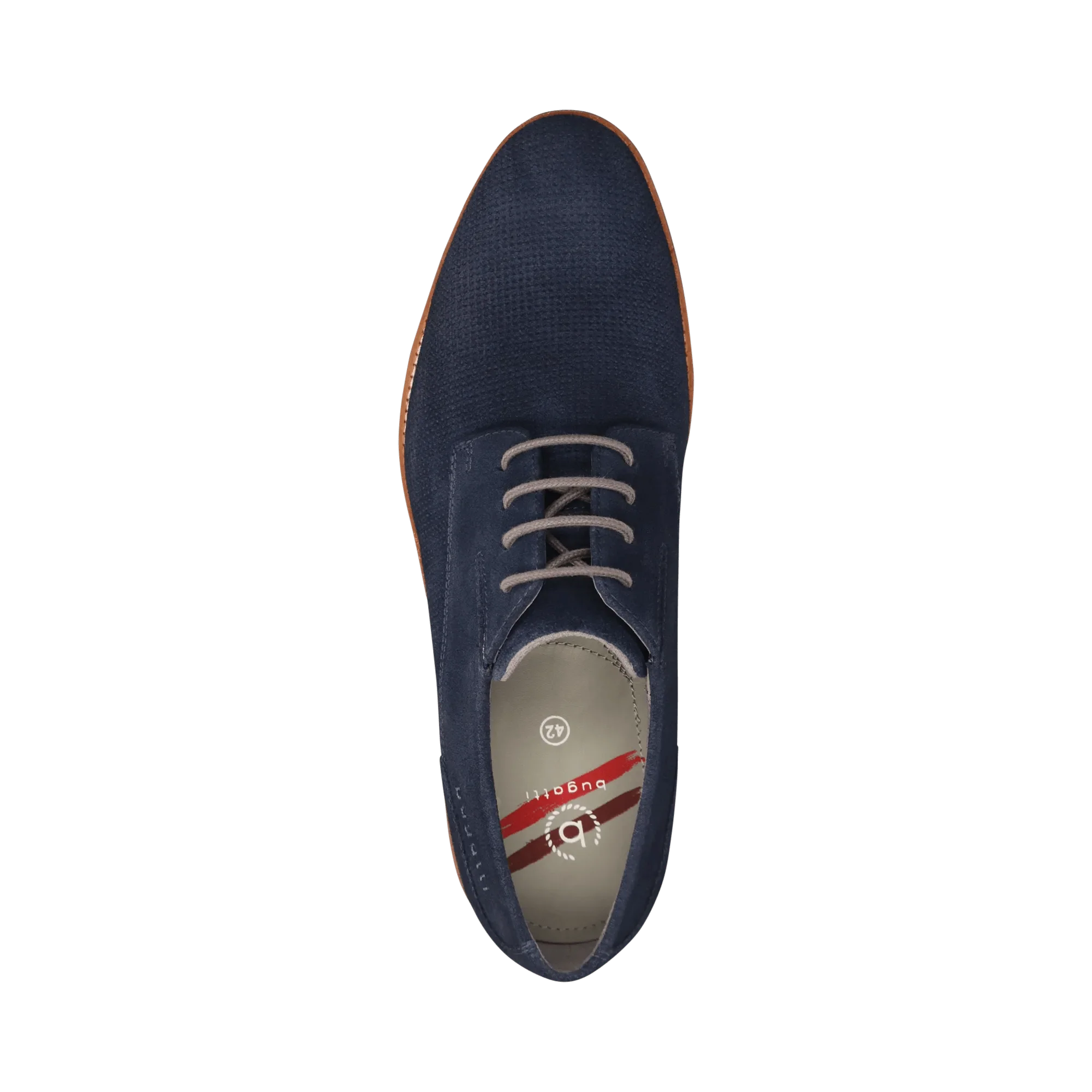 Leder Business Schnürer dunkelblau - Image 6