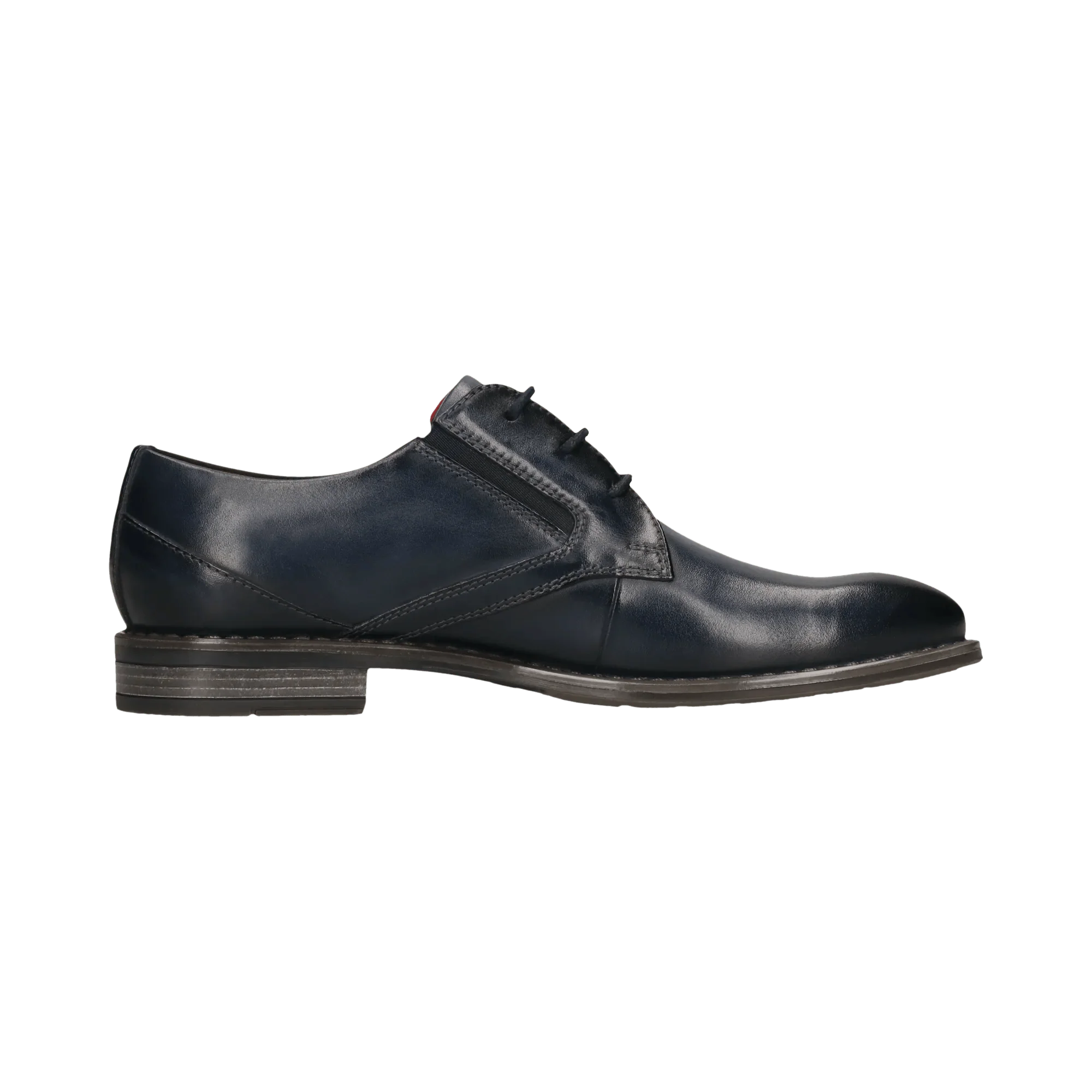 Leder Business Schnürer dunkelblau - Image 4