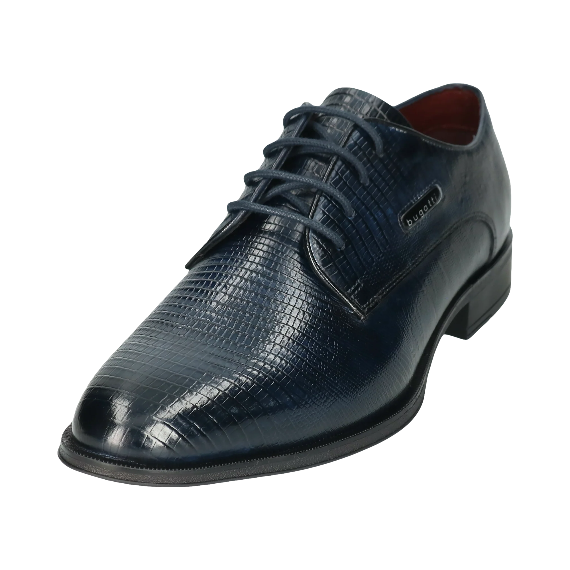 Leder Business Schnürer dunkelblau - Image 2