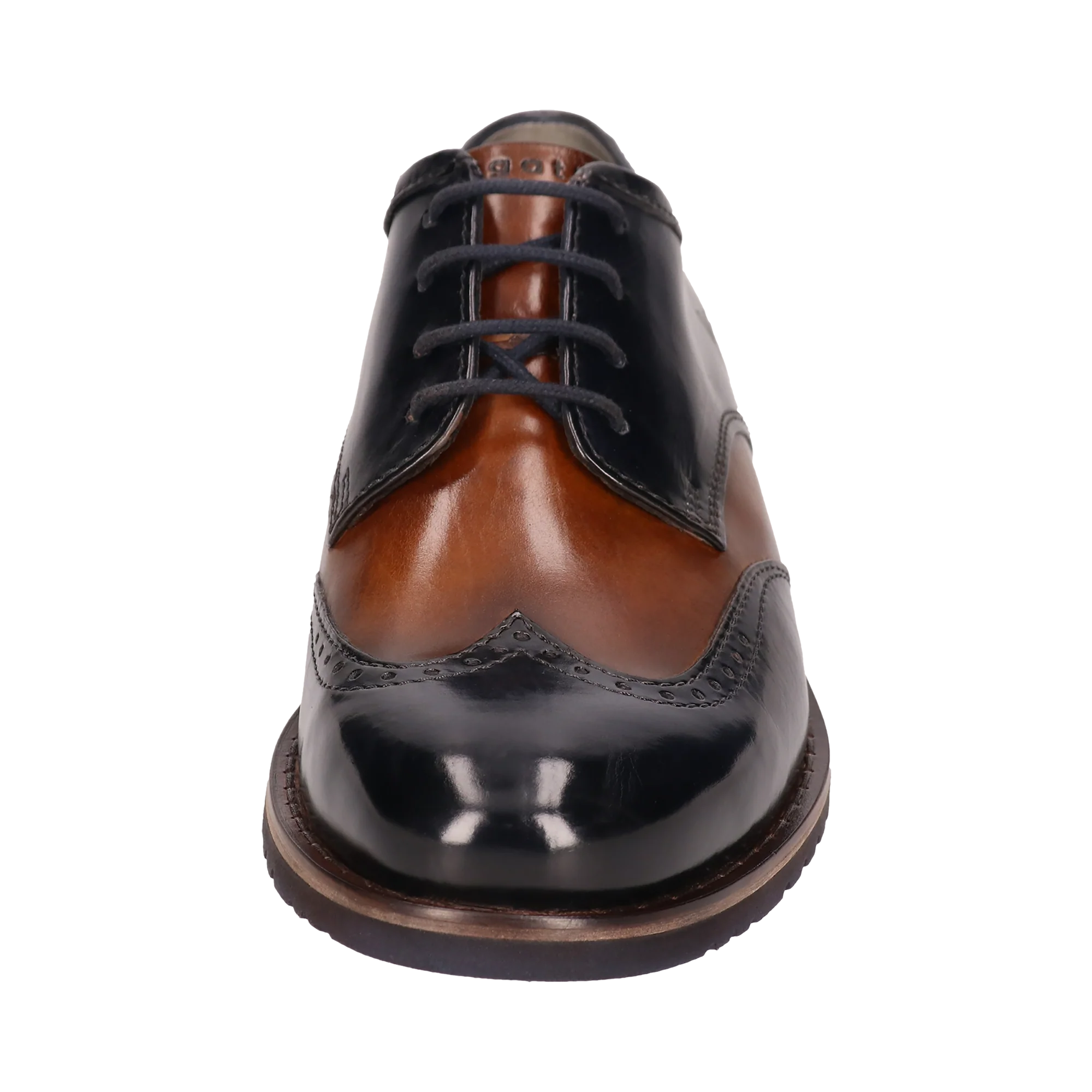 Leder Business Schnürer dunkelblau - Image 5