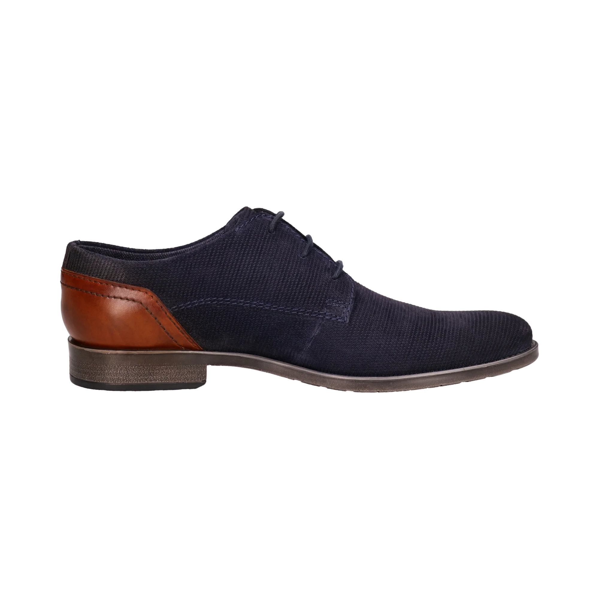 Leder Business Schnürer dunkelblau - Image 4