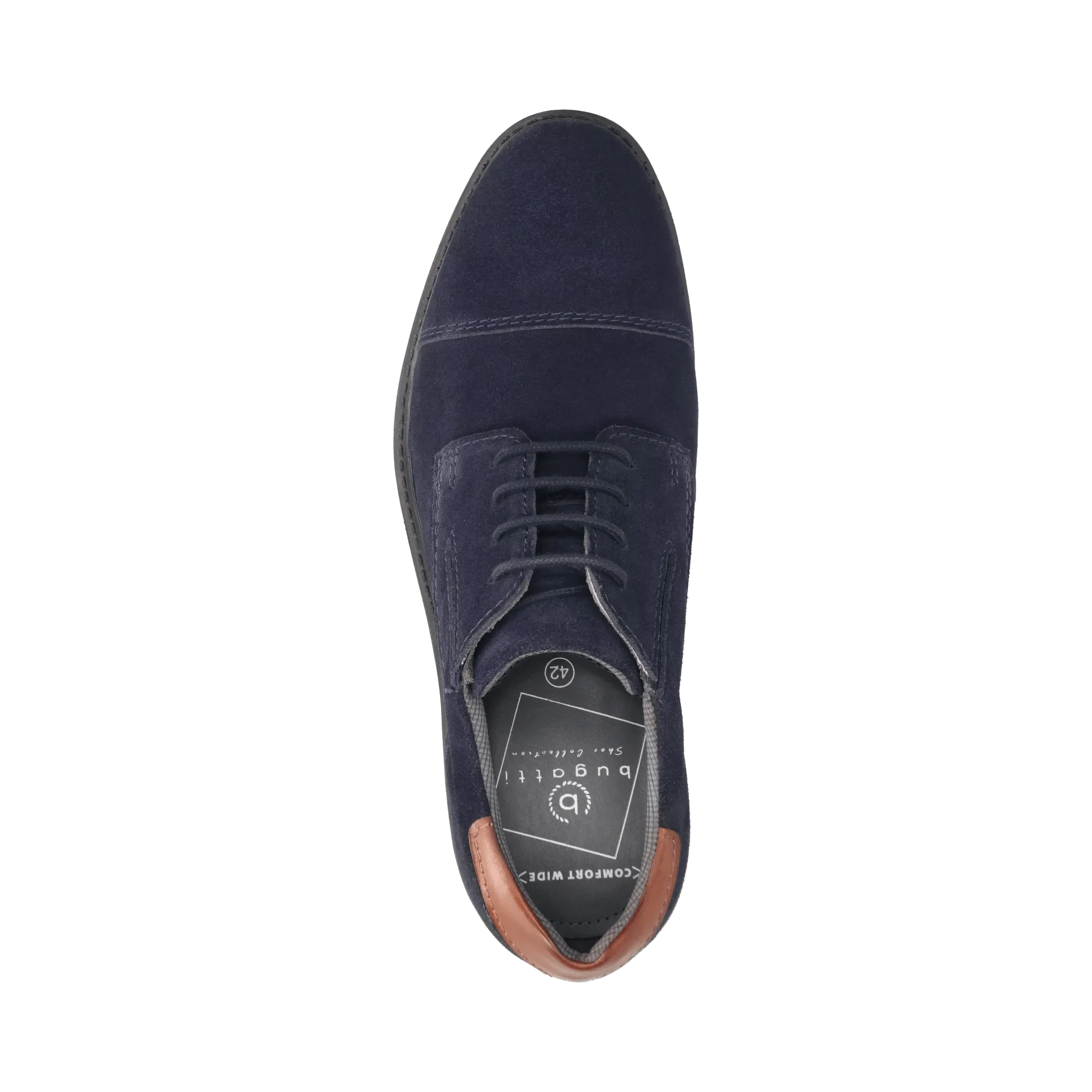 Leder Business Schnürer dunkelblau - Image 6