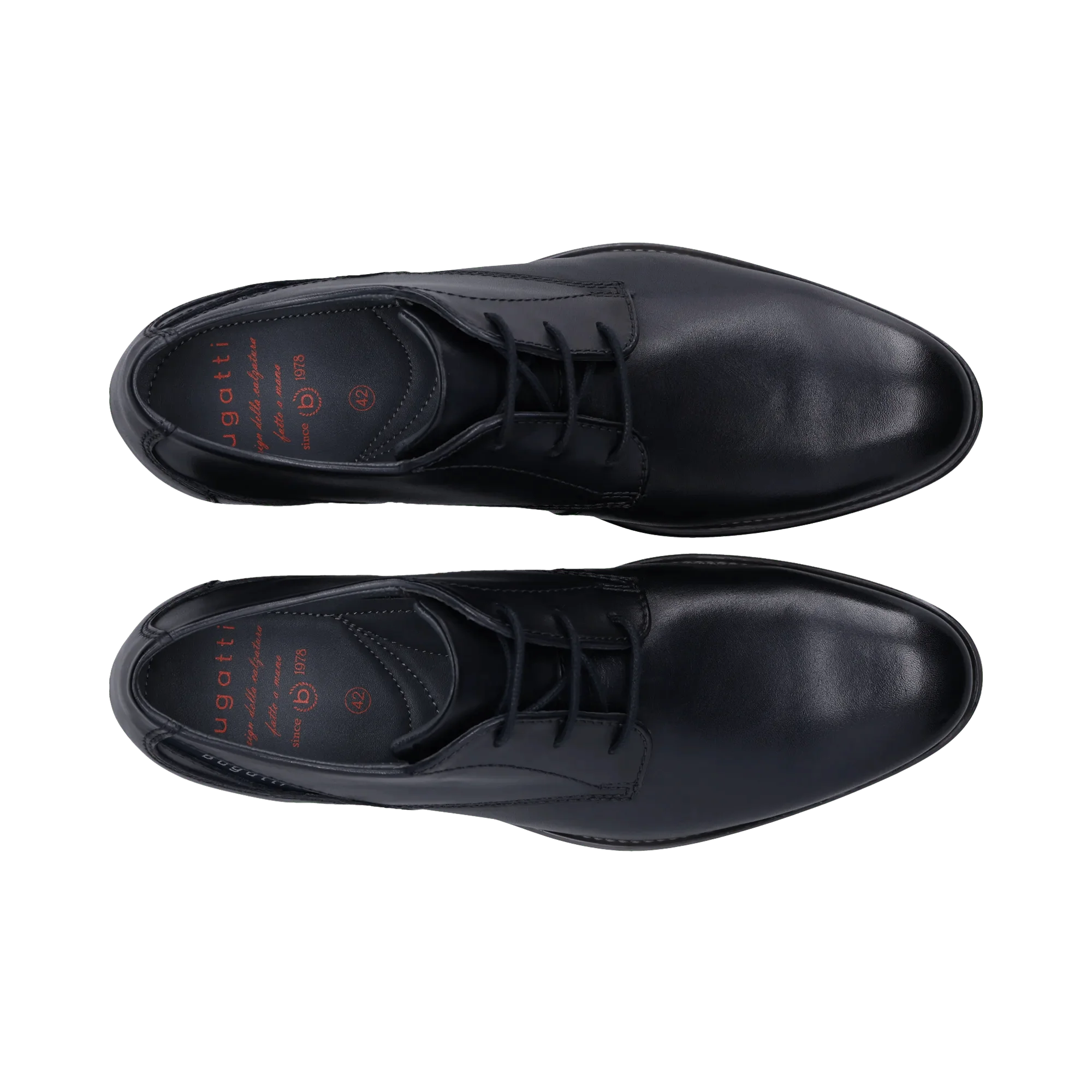 Leder Business Schnürer dunkelblau - Image 6