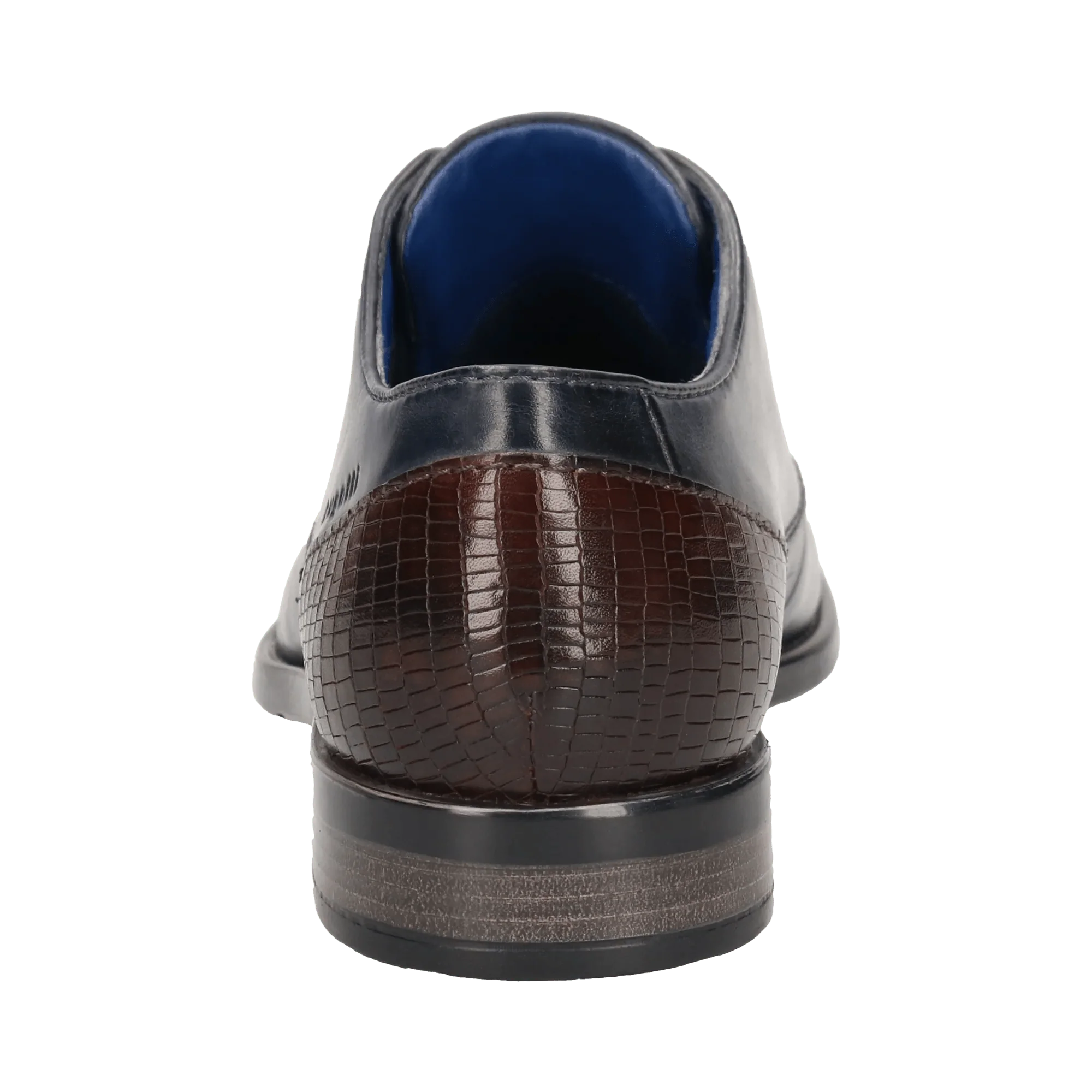 Leder Business Schnürer dunkelblau - Image 3