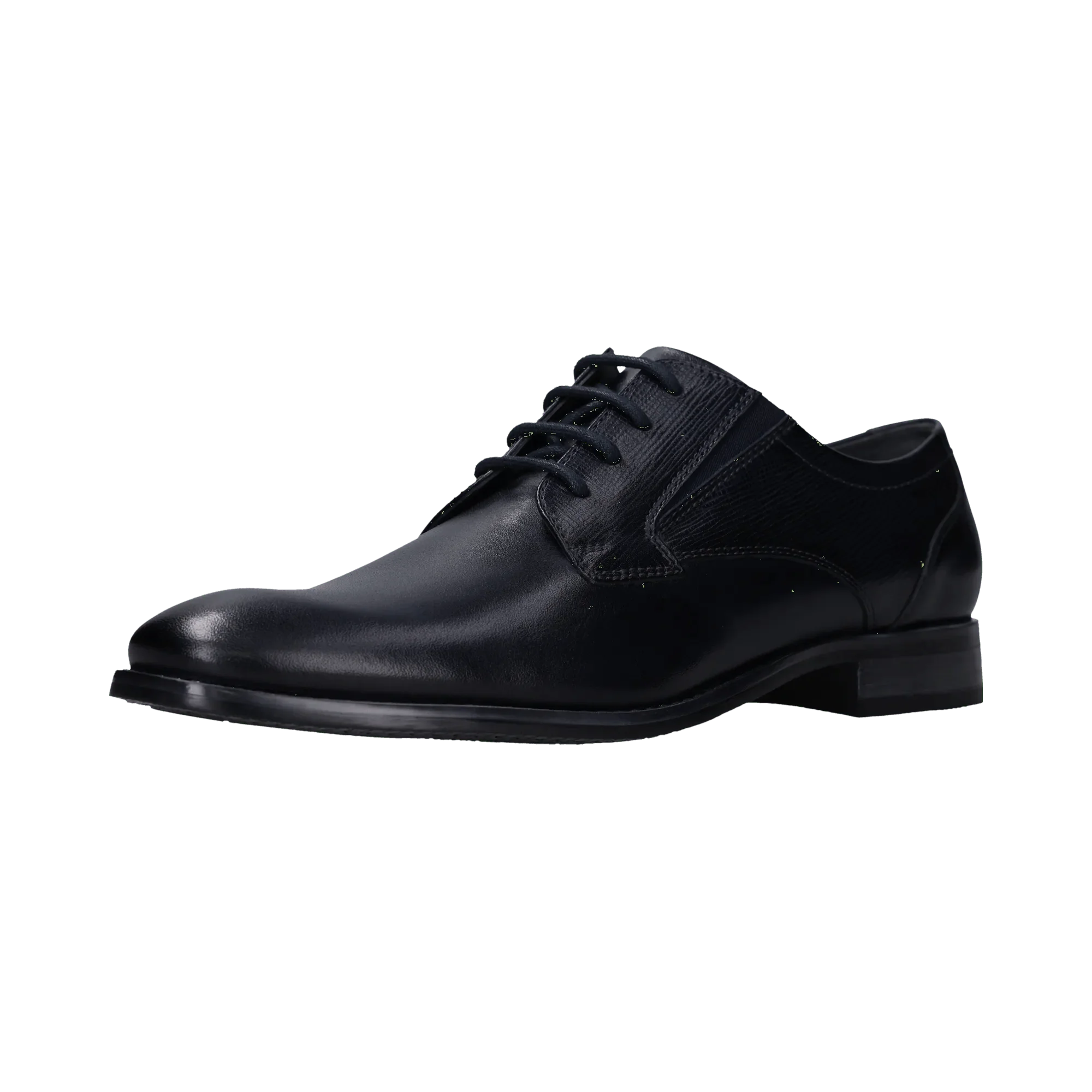 Leder Business Schnürer dunkelblau - Image 2