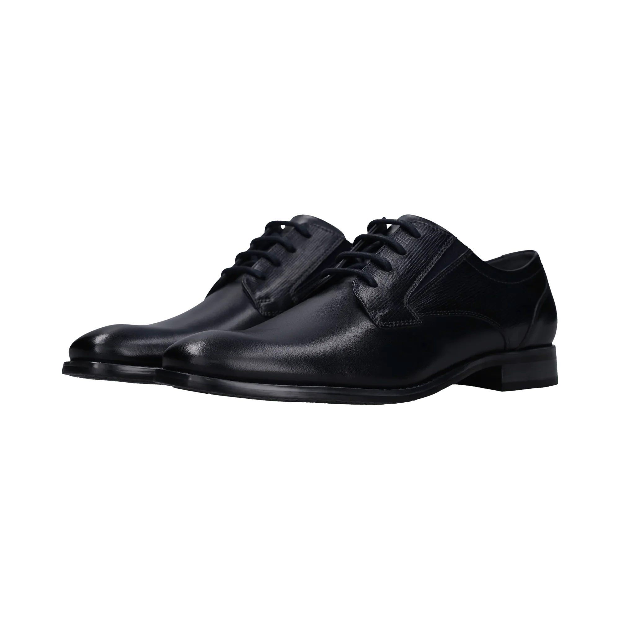 Leder Business Schnürer dunkelblau - Image 5
