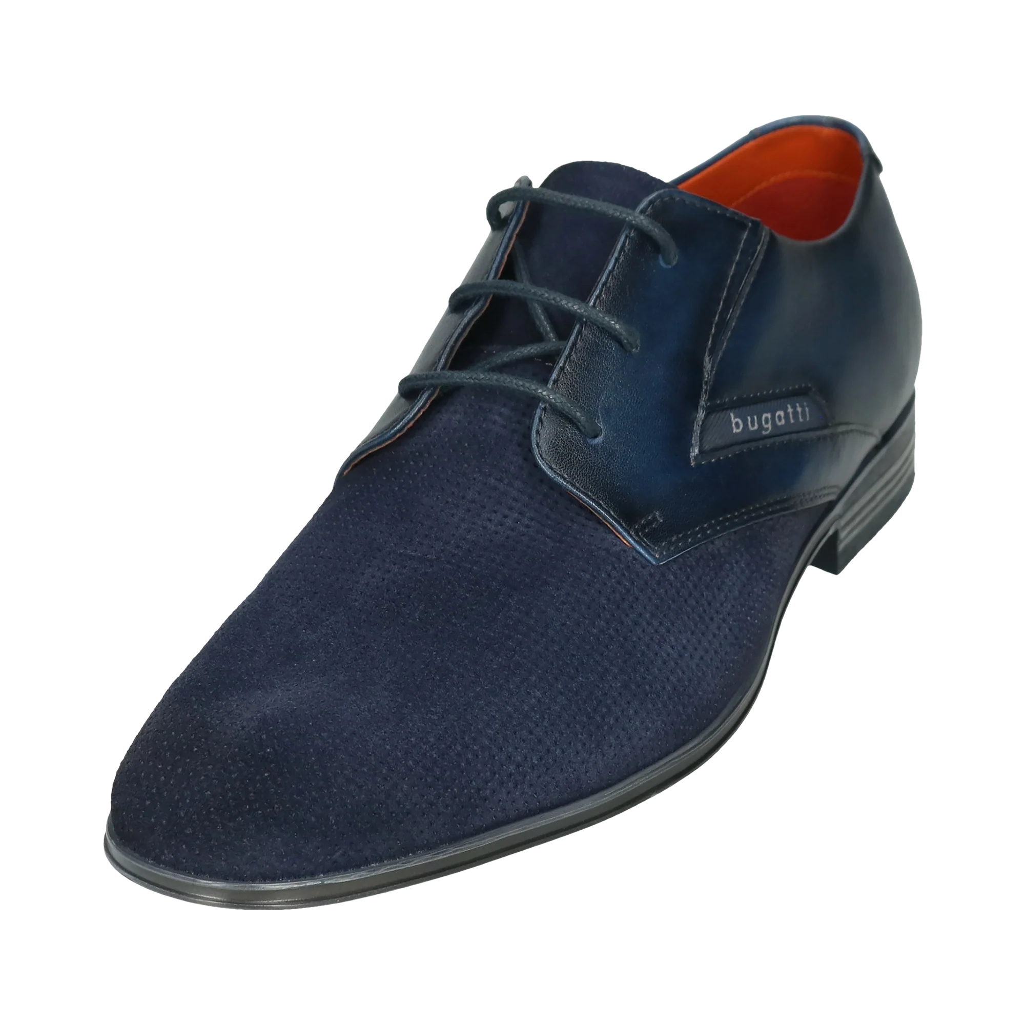Leder Business Schnürer dunkelblau - Image 2