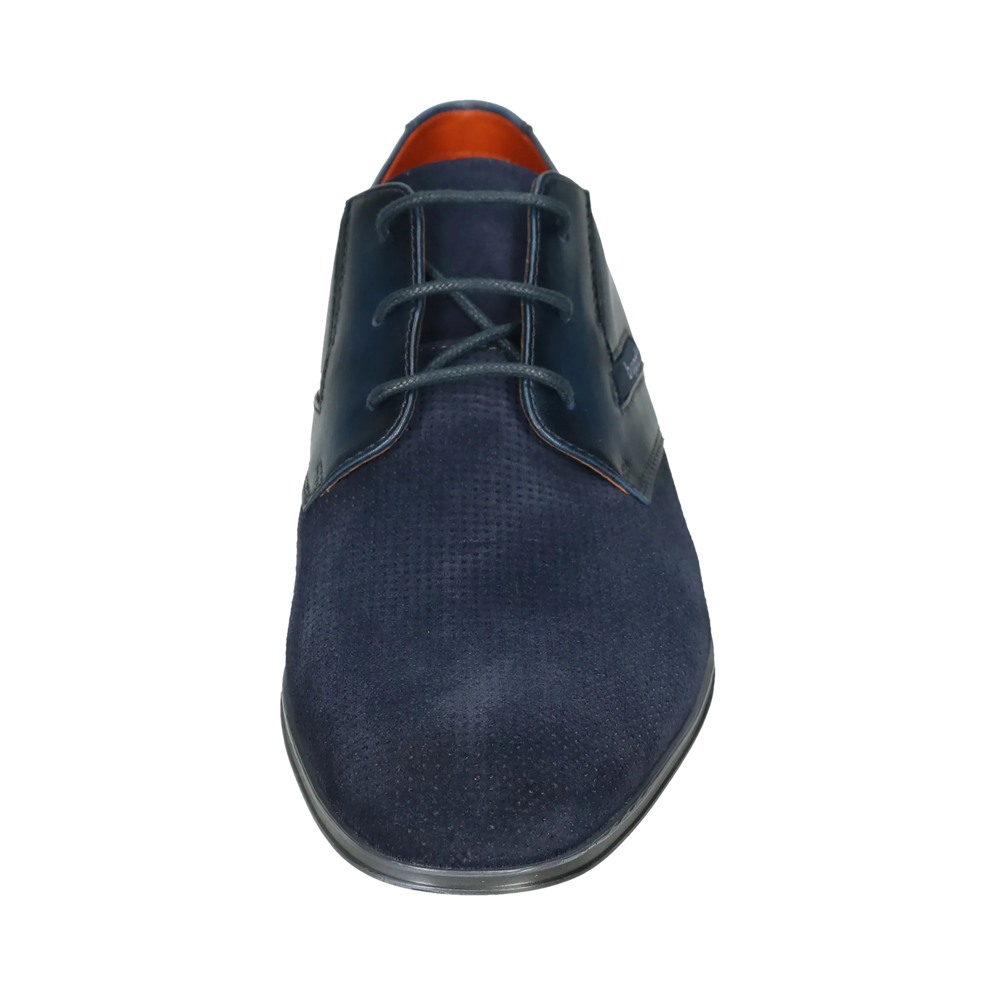Leder Business Schnürer dunkelblau - Image 5