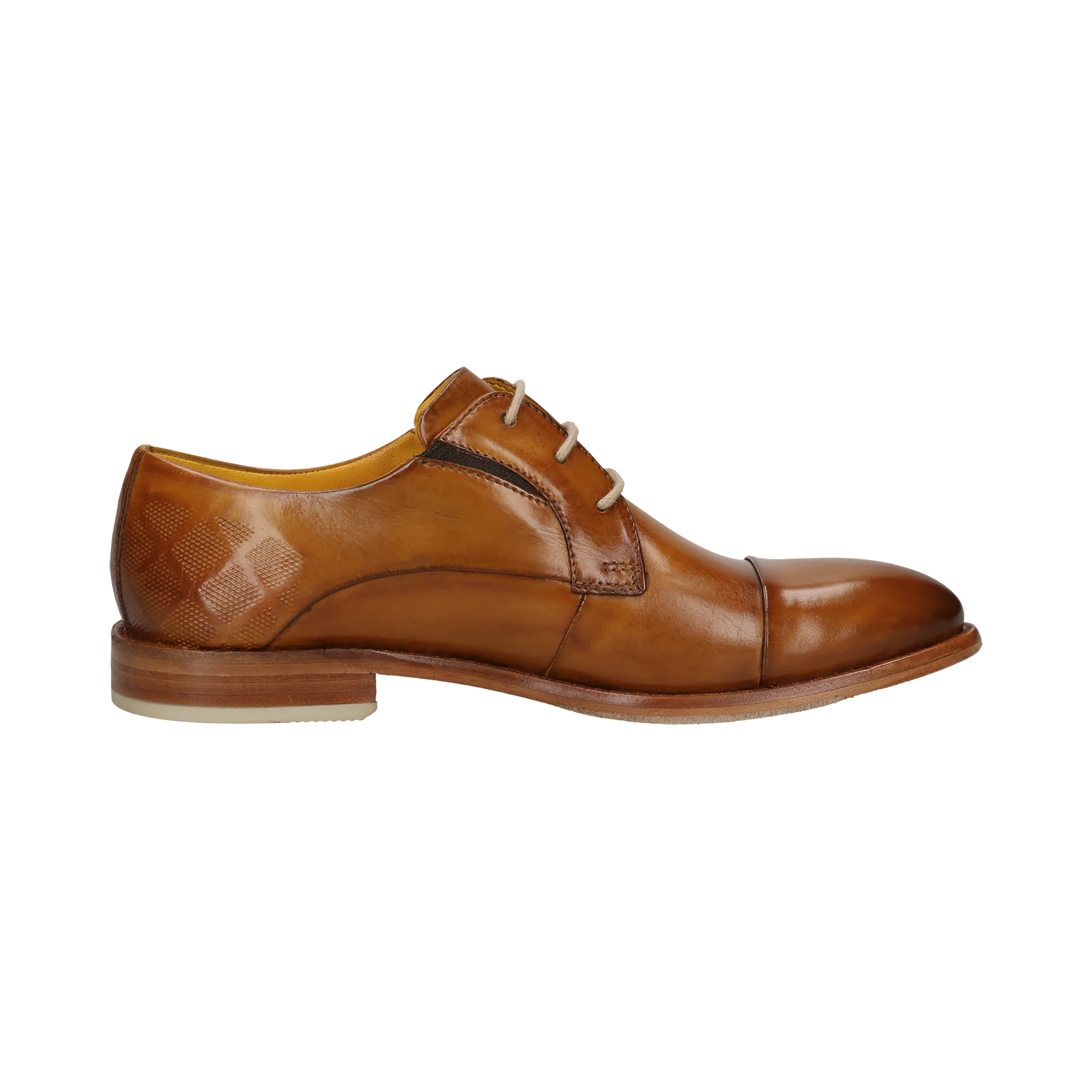 Leder Business Schnürer gelb - Image 4