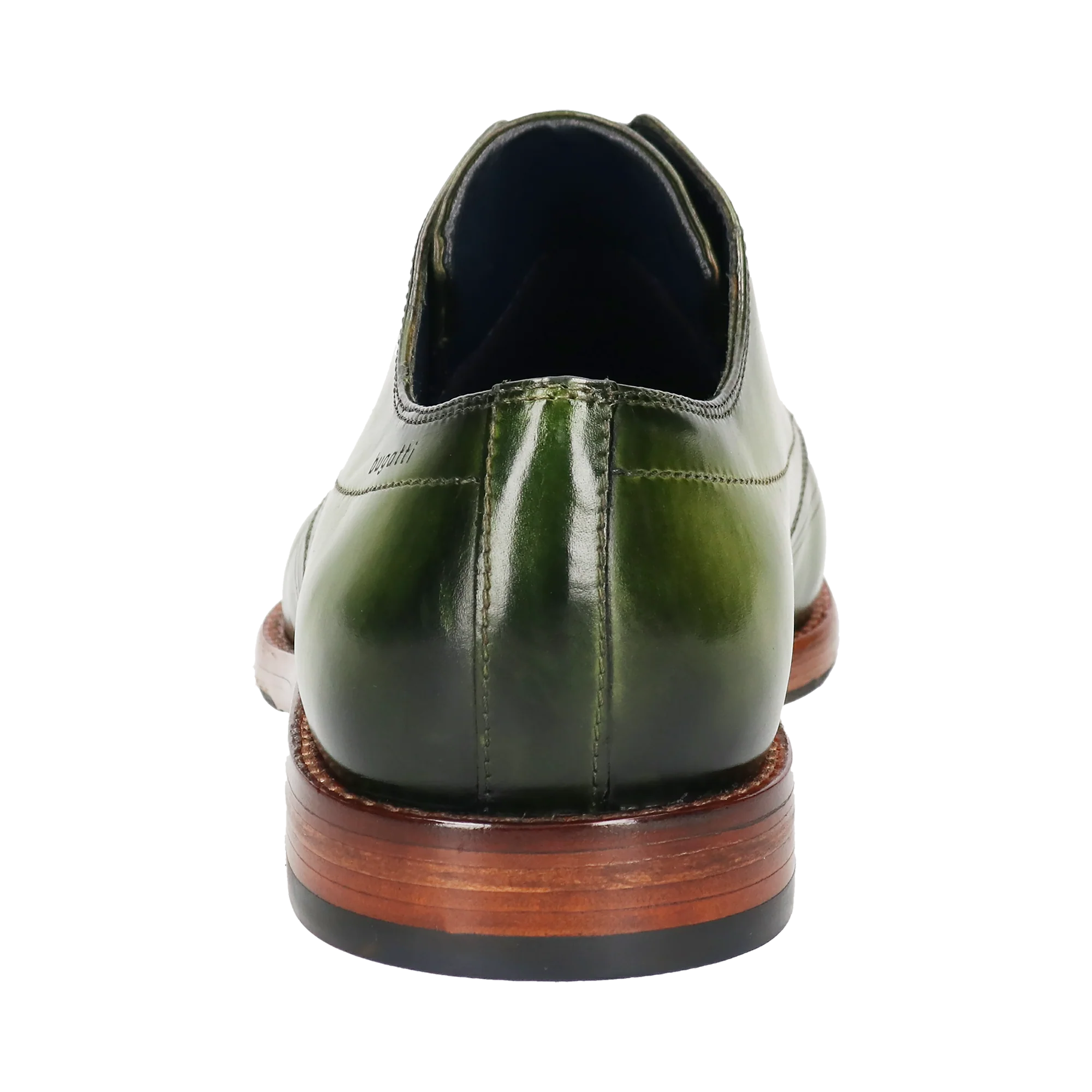 Leder Business Schnürer grün - Image 3