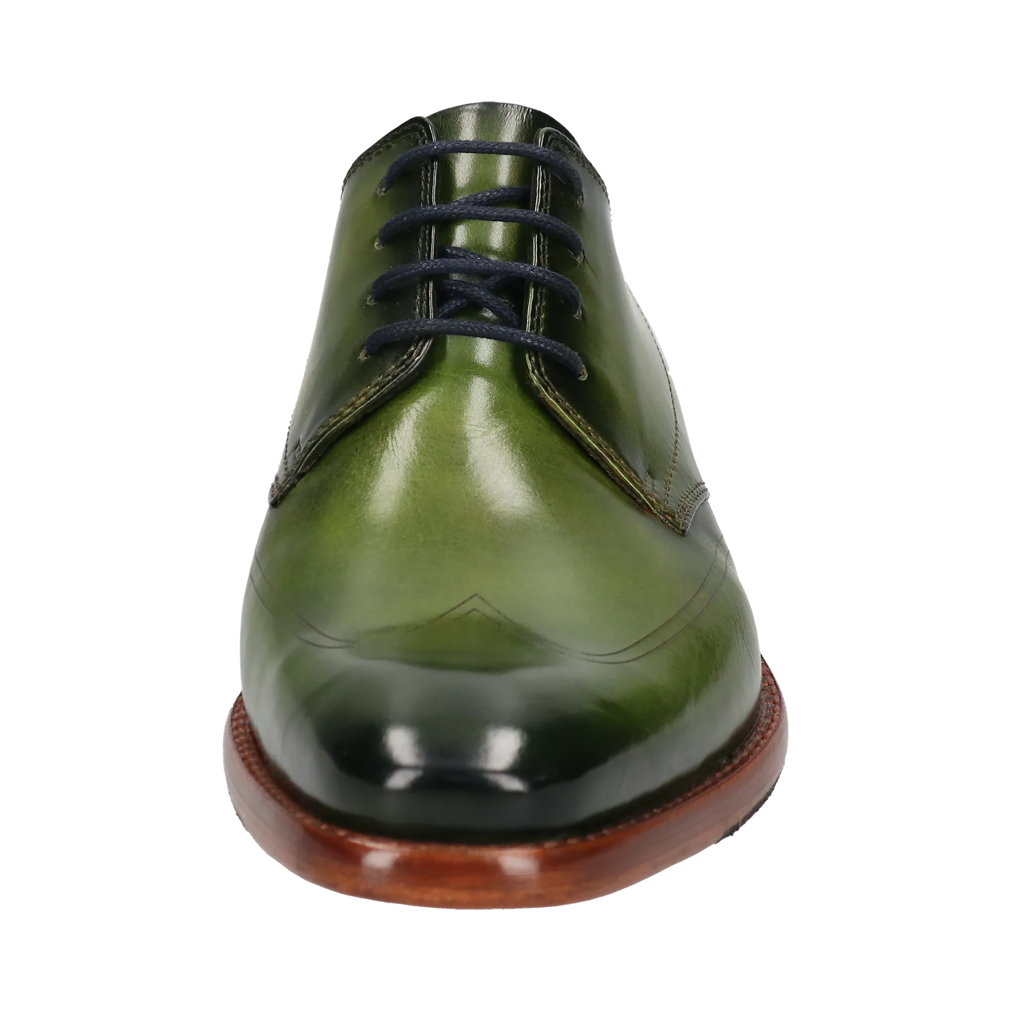 Leder Business Schnürer grün - Image 5